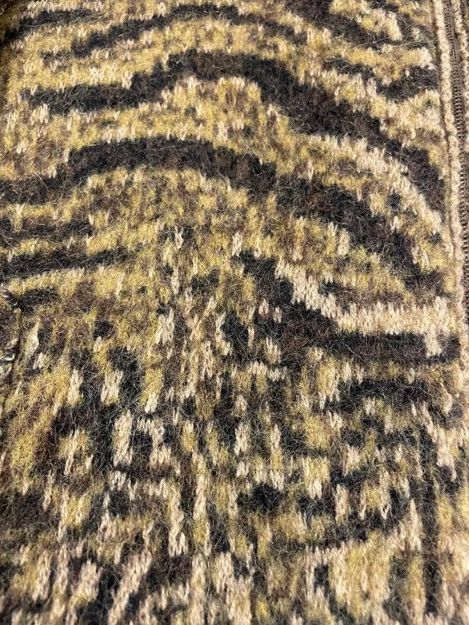 Roberto Cavalli × Vintage 2000s Roberto Cavalli Brown Safari Zebra Wool Zip-up Cardigan Size US M / EU 48-50 / 2 - 9 Thumbnail