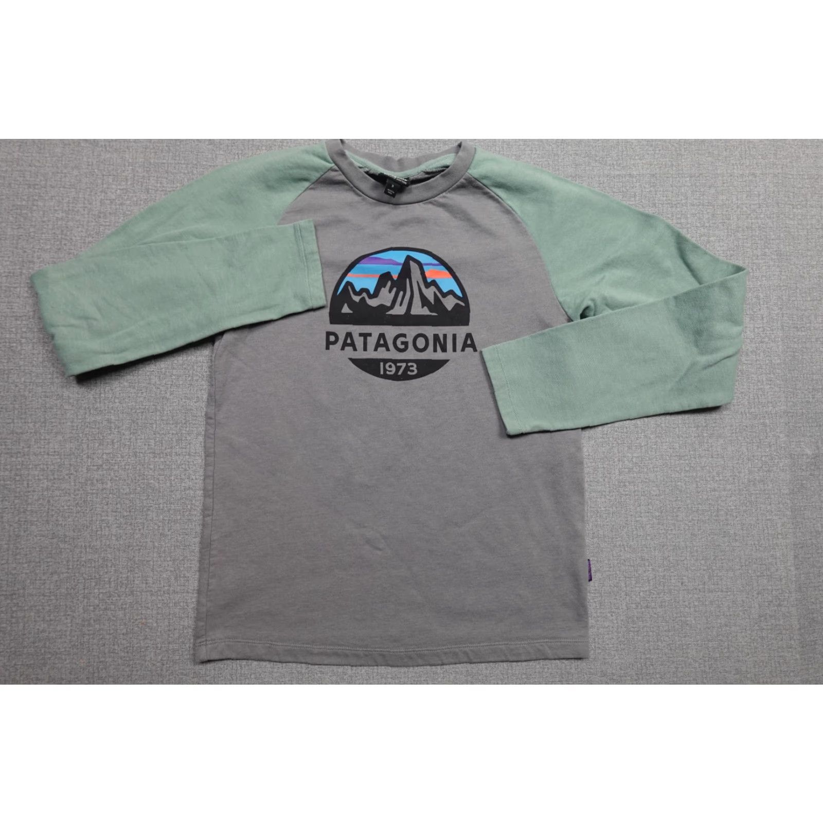 Patagonia Patagonia Sweatshirt Mens Small Gray Organic Cotton Fleece Pullover Graphic Print Logo Crewneck Scenario: Outdoor Hiking Activewear Regular Fit Mens Size US S / EU 44-46 / 1 - 4 Thumbnail