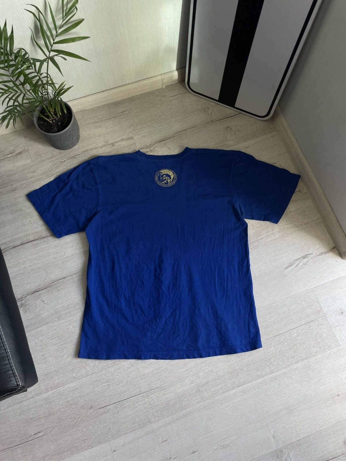 Diesel × Vintage Vintage 90s Diesel Red Big Logo Tee With Face Y2k Opium Size US XL / EU 56 / 4 - 9 Thumbnail