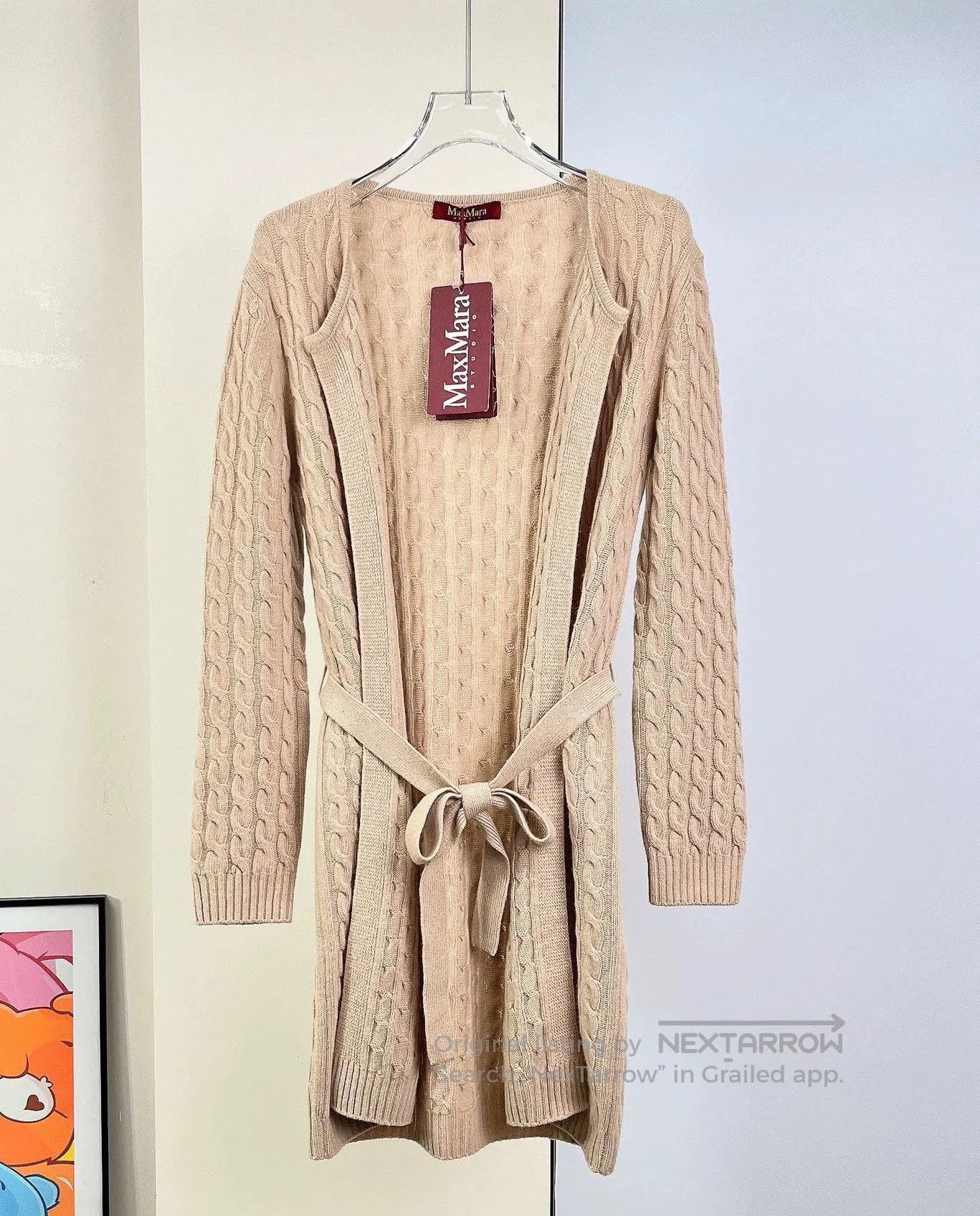 Other MaxMara Cable Knit Cardigan Coat. Size US M / EU 48-50 / 2 - 1 Thumbnail