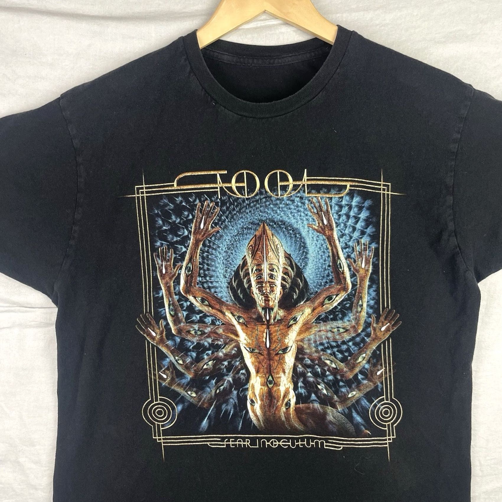 Vintage Tool Band Shirt Mens Small Black Fear Inoculum Los Angeles Concert 2019 Tour Tee Size US S / EU 44-46 / 1 - 4 Thumbnail