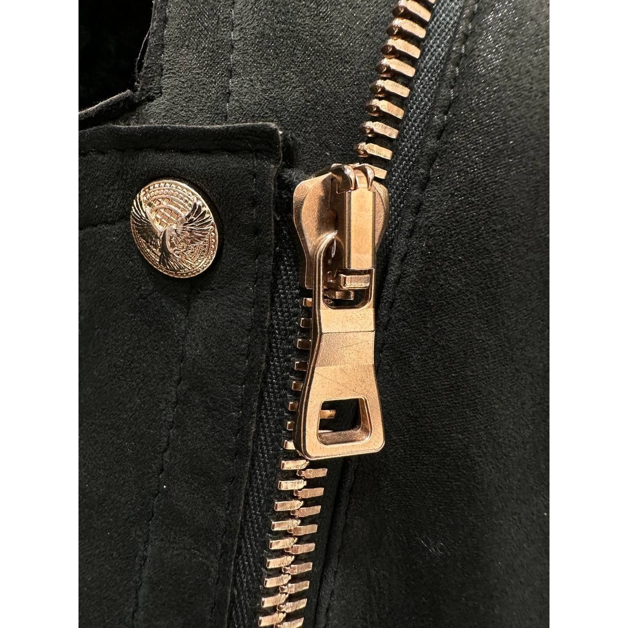 Balmain Balmain Green Shearling Biker Jacket - Size 38 Size S / US 4 / IT 40 - 5 Thumbnail