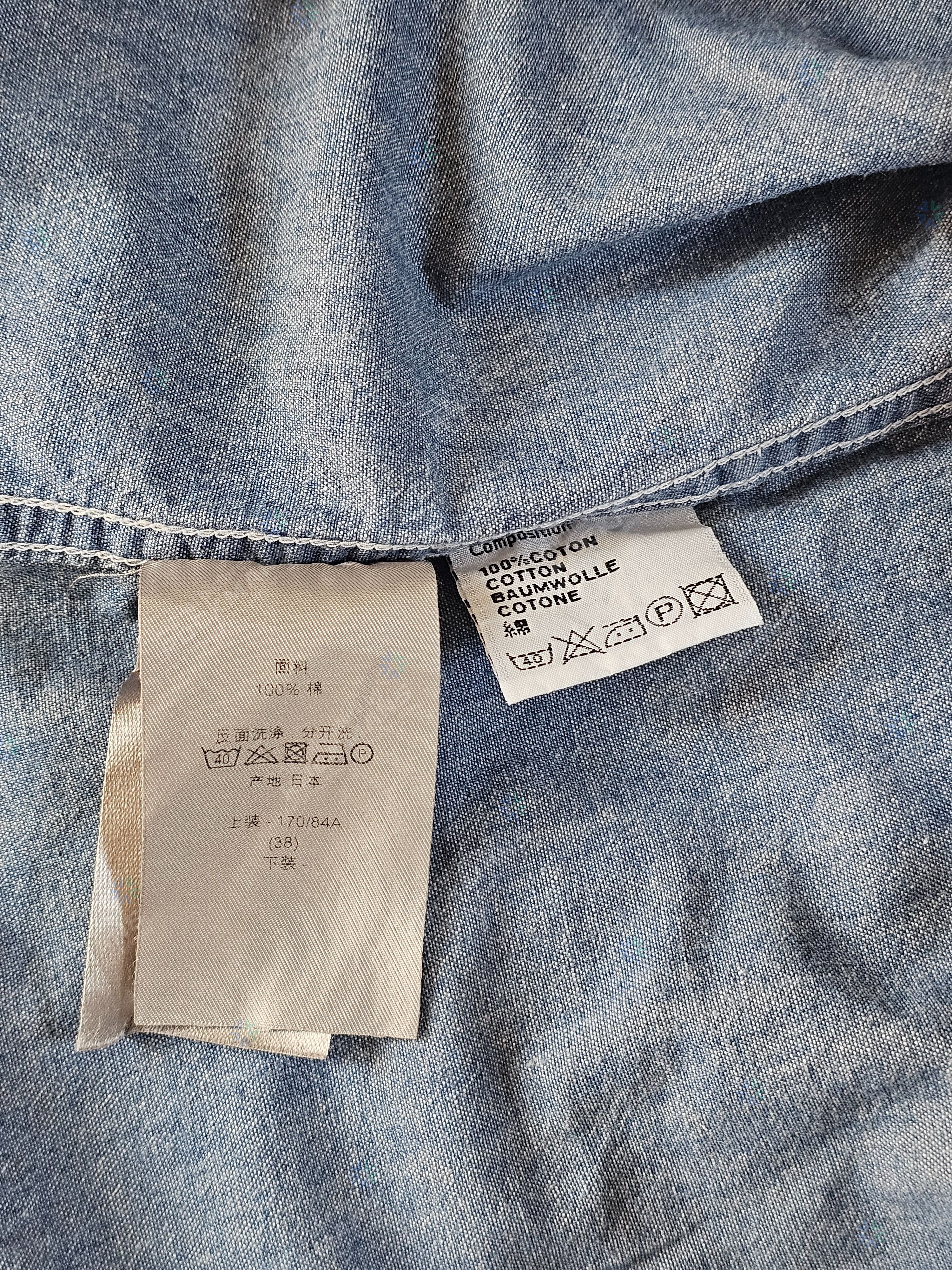 Dior Dior Men's Button-Down Long-Sleeve Denim Shirt 38/L Size US L / EU 52-54 / 3 - 7 Thumbnail