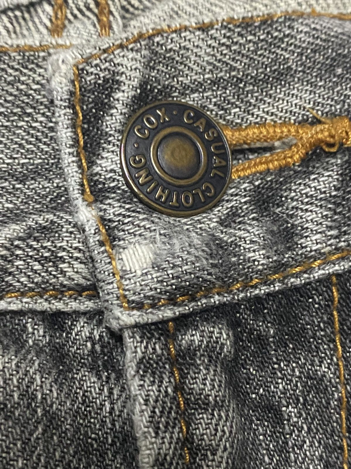 George Cox Cox Casual Clothing Grey Faded Distressed Loose Jeans Size US 29 - 10 Thumbnail