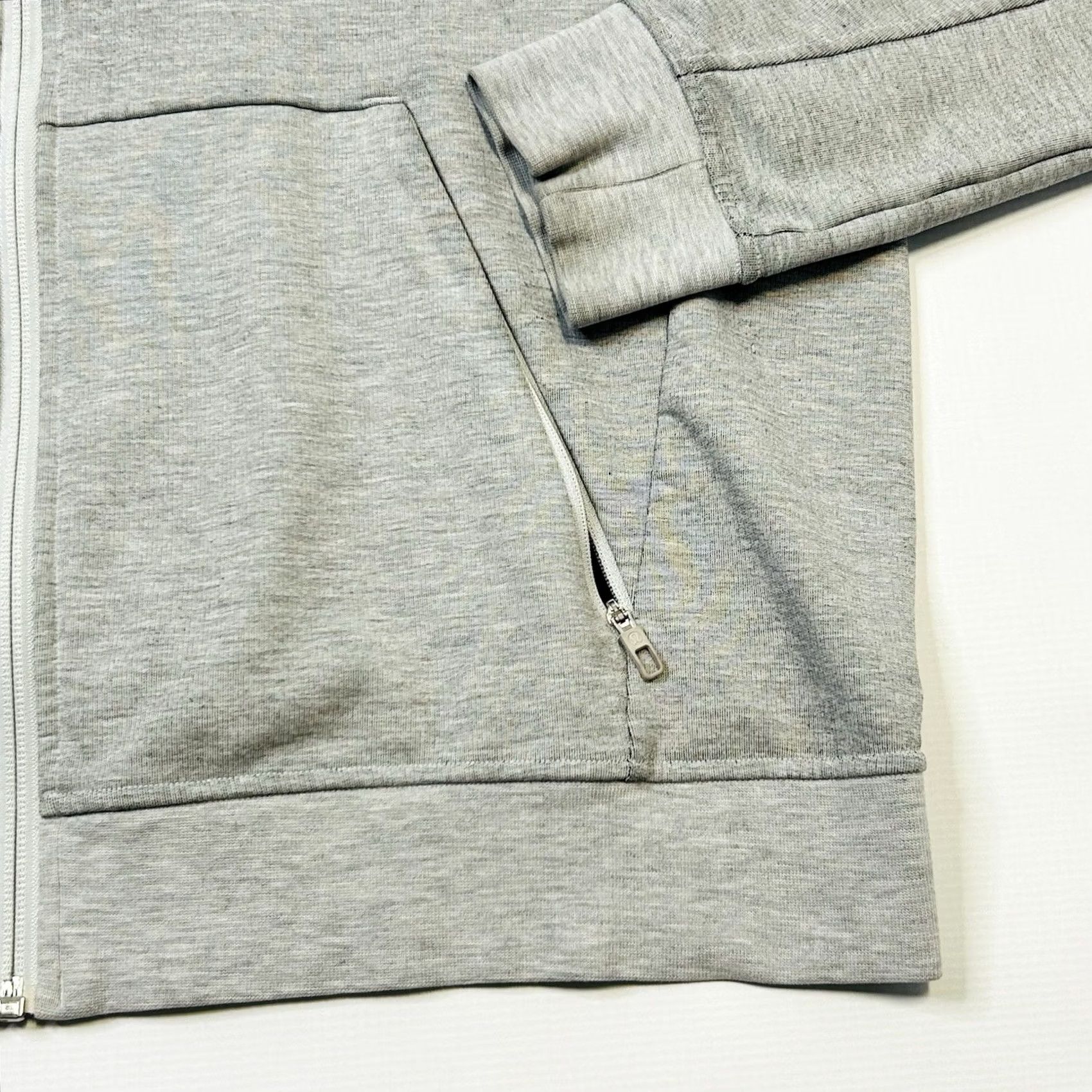 Lululemon Lululemon City Sweat Zip Hoodie Mens Large Heathered Ultra Light Grey Full Zip Pockets Stretch French Terry Size US L / EU 52-54 / 3 - 5 Thumbnail