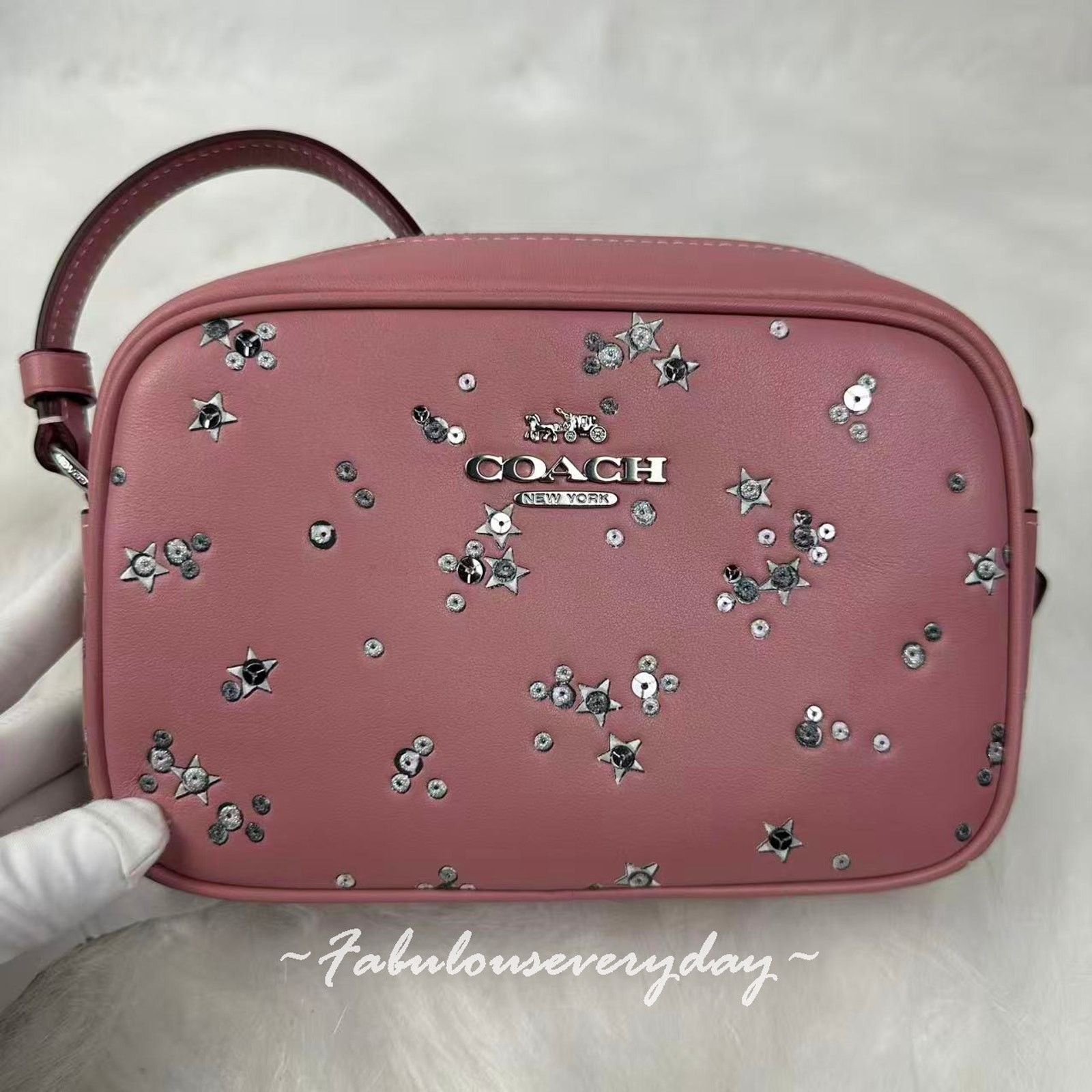 Coach Coach Mini Jamie Camera Crossbody Star Print/Sv/Dusty Pink Size ONE SIZE - 2 Thumbnail