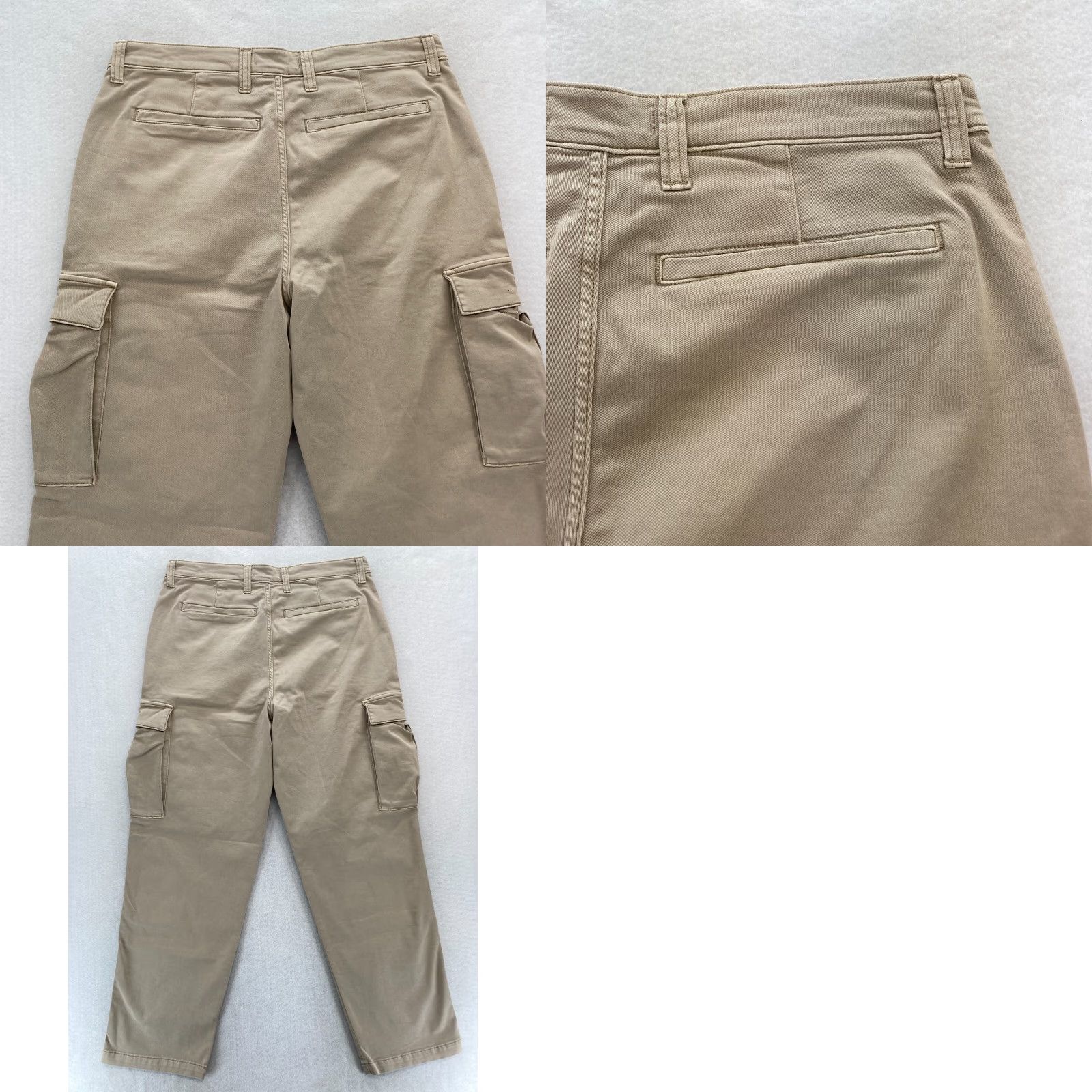 Madewell Madewell Cargo Pants Mens 34x32 Khaki Beige Stretch Fabric Straight Leg Mid Rise Size US 34 / EU 50 - 9 Thumbnail
