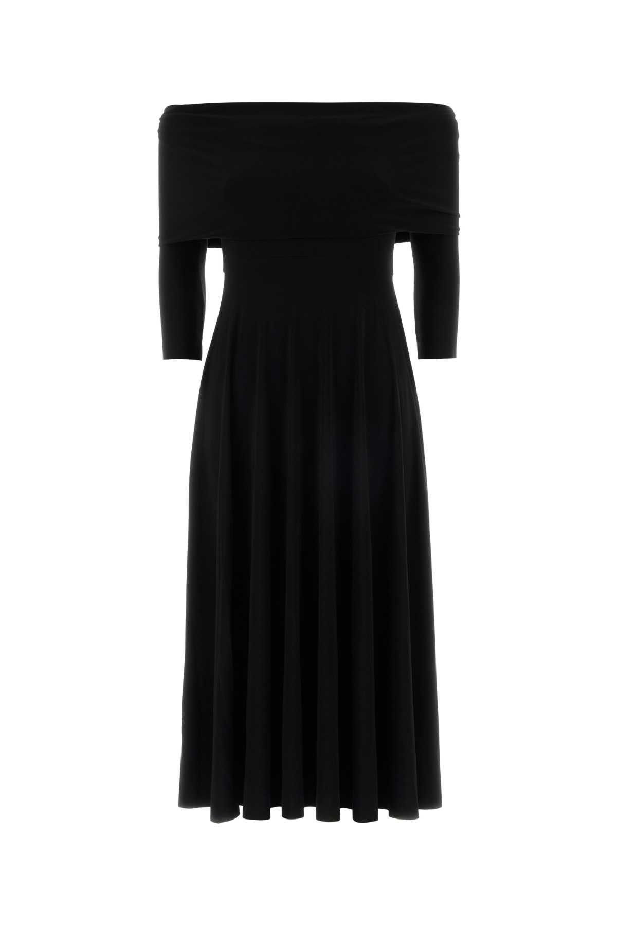 Norma Kamali Black Jersey Dress Size XS / US 0-2 / IT 36-38 - 1 Thumbnail