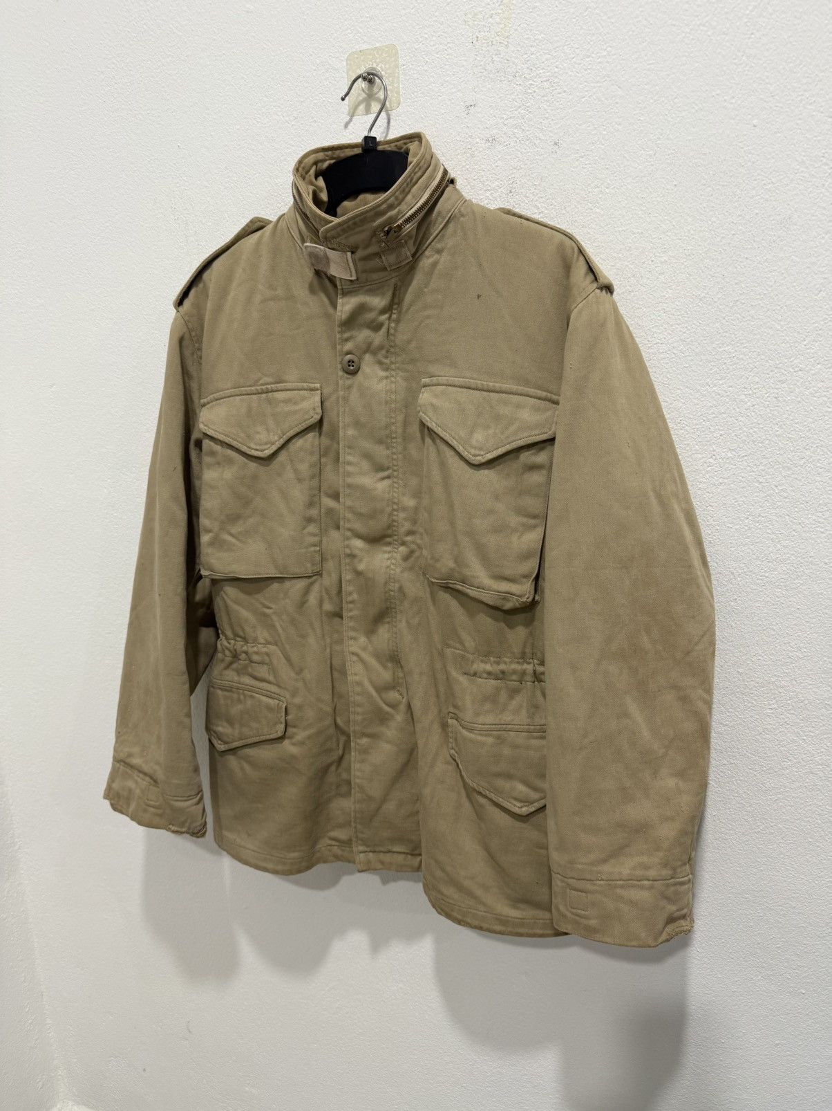 Alpha Industries VINTAGE M65 Field Jacket, Alpha Industries Tan Khaki Rare Size US S / EU 44-46 / 1 - 3 Thumbnail