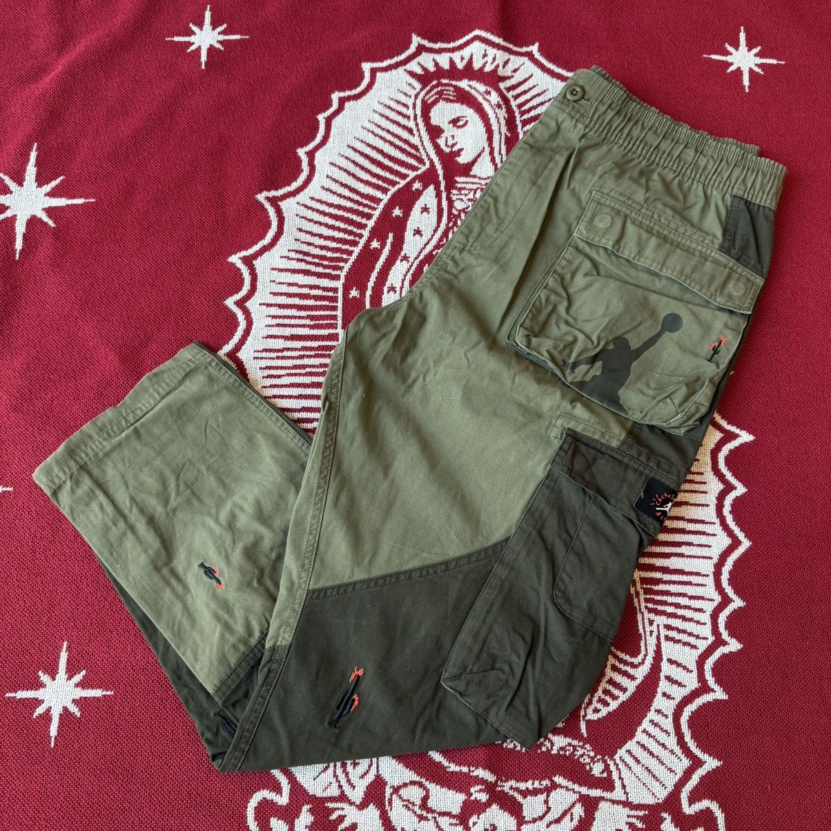 Jordan Brand × Travis Scott Travis Scott Cactus Jack x Jordan Cargo Pants Olive Size L Size US 34 / EU 50 - 2 Thumbnail