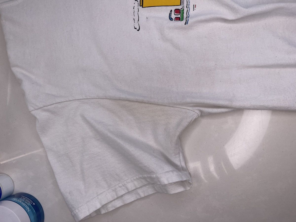 Gildan Vintage White NYC Tourist Graphic T-Shirt Twin Towers Size US L / EU 52-54 / 3 - 4 Thumbnail