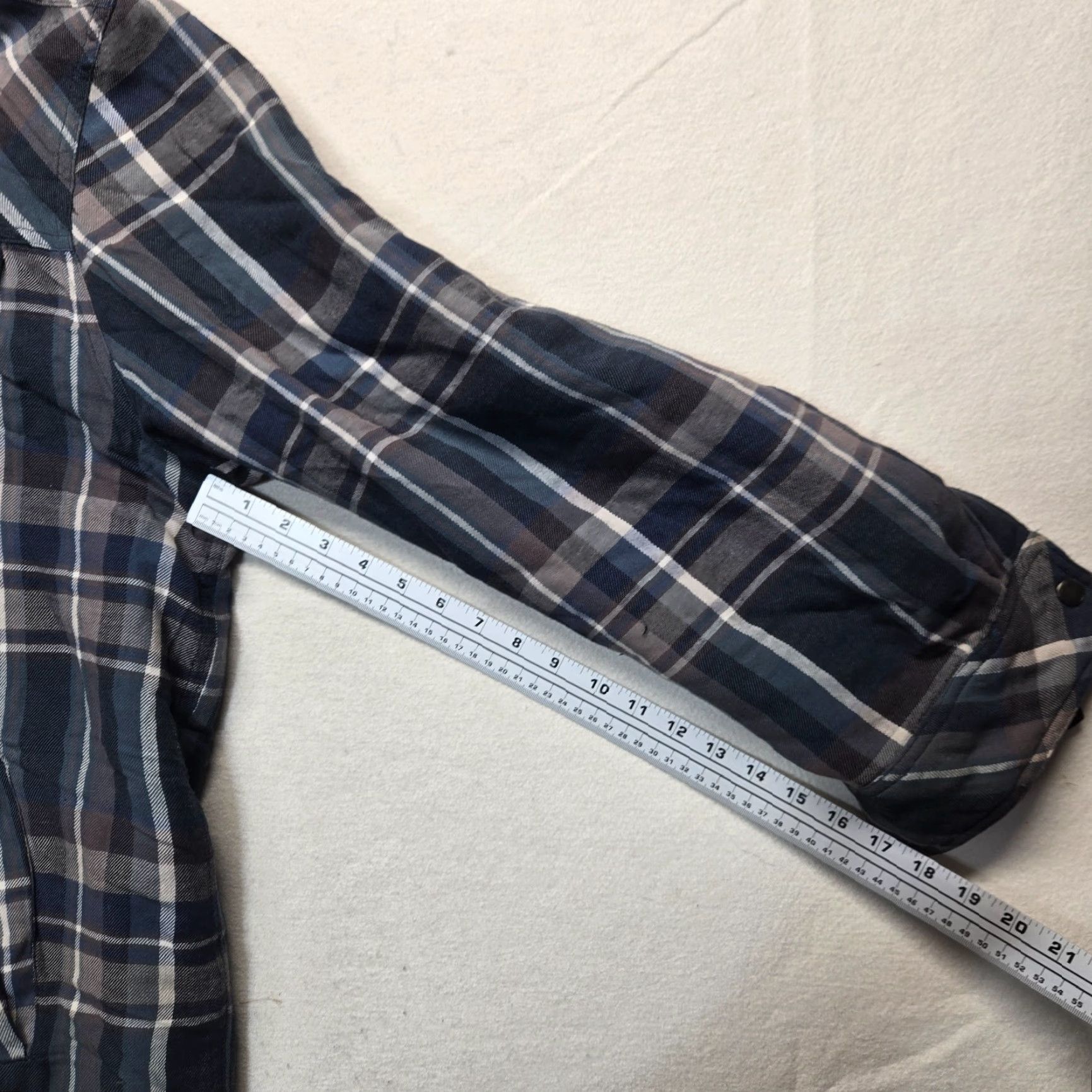 Vintage Sonoma Southwestern Blue Plaid Chore Jacket Over Shirt Snap Button Up Men's XL Size US XL / EU 56 / 4 - 5 Thumbnail