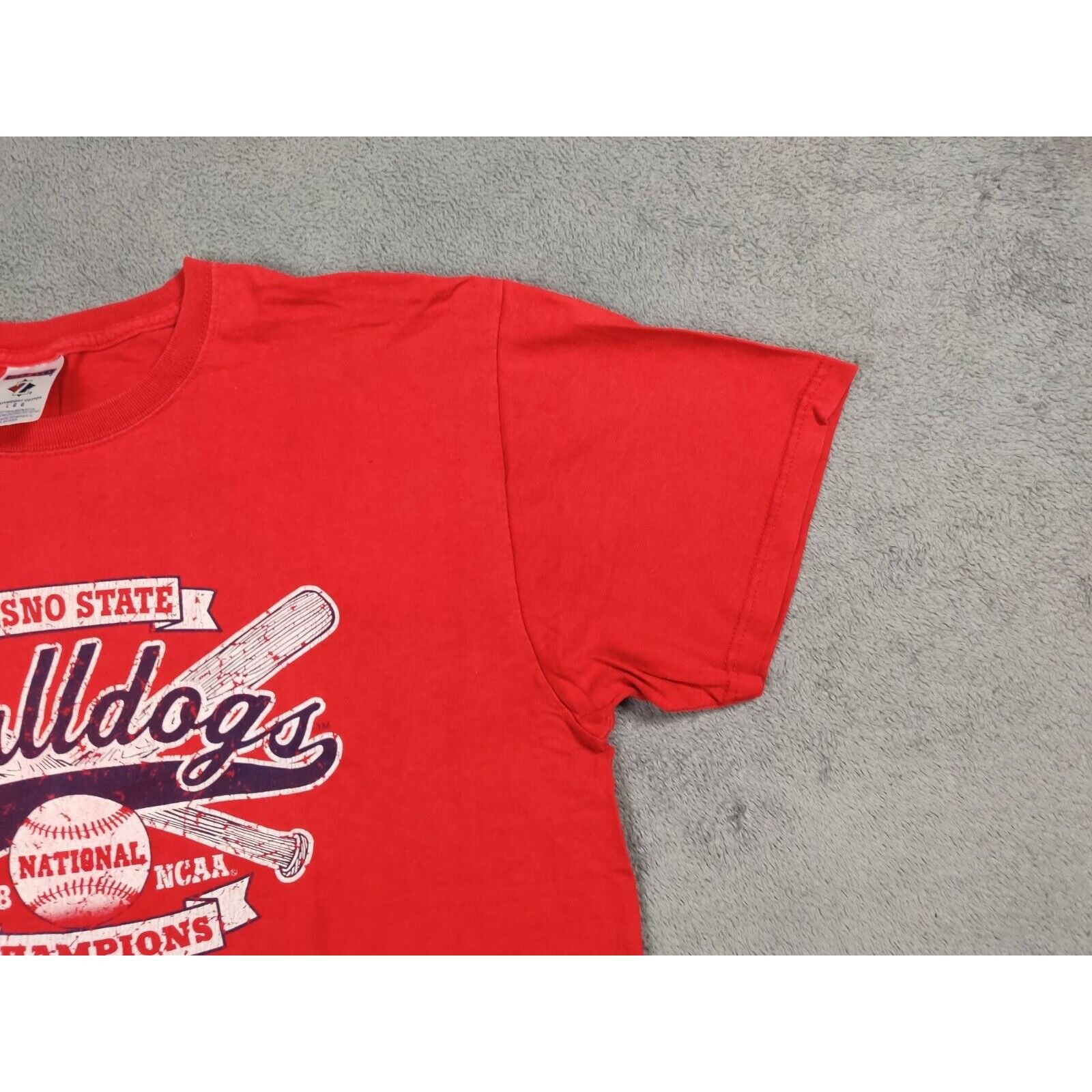 Jerzees Fresno State Bulldogs Shirt Adult Mens Large Red 2008 NCAA Size US L / EU 52-54 / 3 - 4 Thumbnail