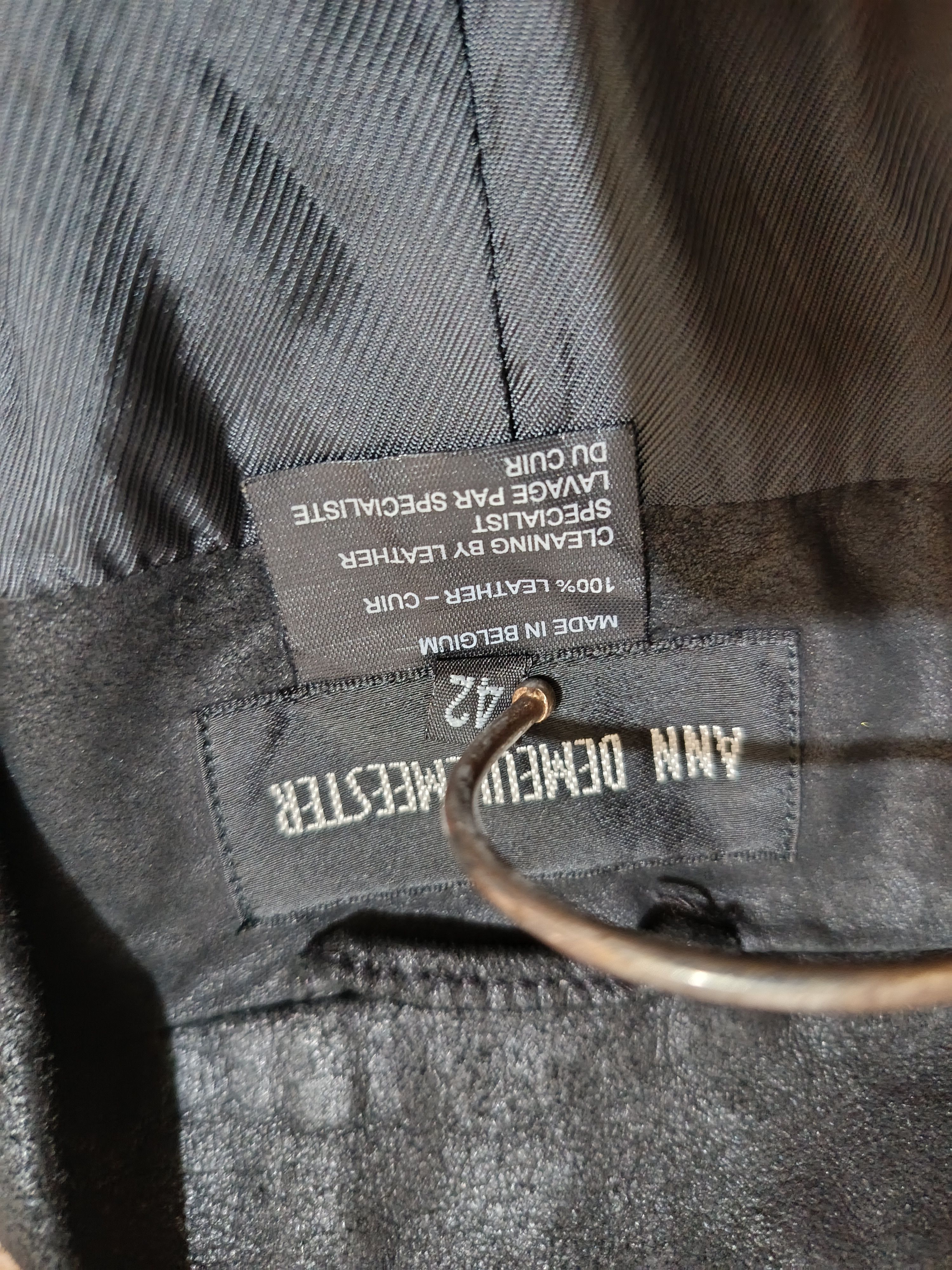 Ann Demeulemeester Vintage 00s Ann Demeulemeester Leather Blazer Size M / US 6-8 / IT 42-44 - 13 Thumbnail