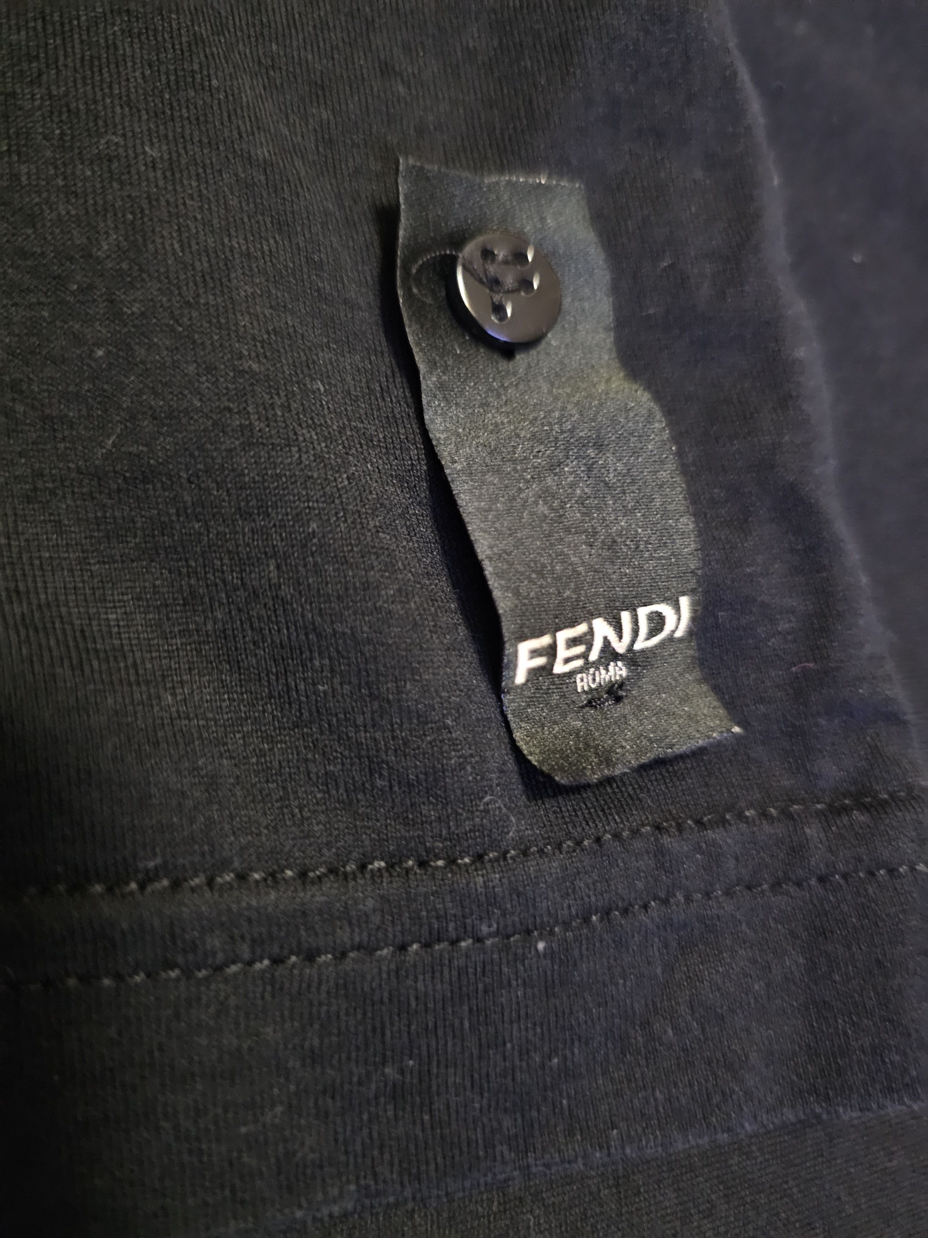 Fendi Fendi Men's Black FF T-Shirt Size S Size US S / EU 44-46 / 1 - 5 Thumbnail
