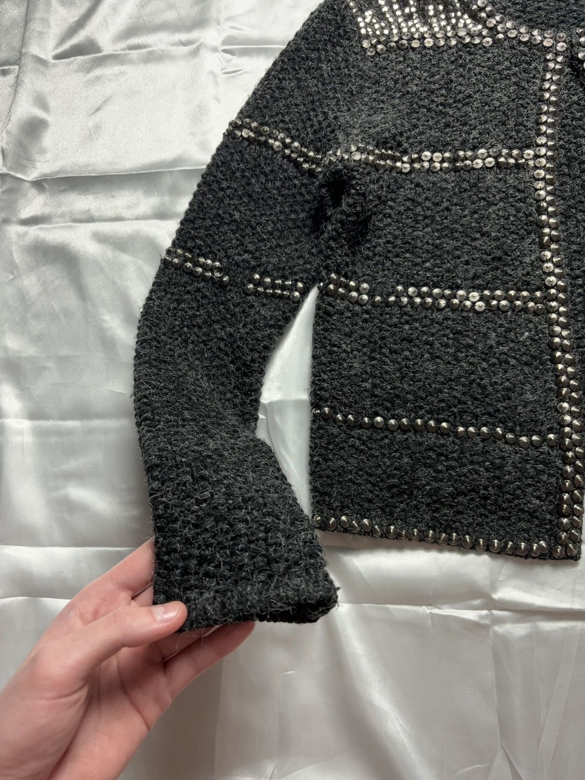 Vintage Archive vintage pullover knit cardigan chainmail Size S / US 4 / IT 40 - 10 Thumbnail