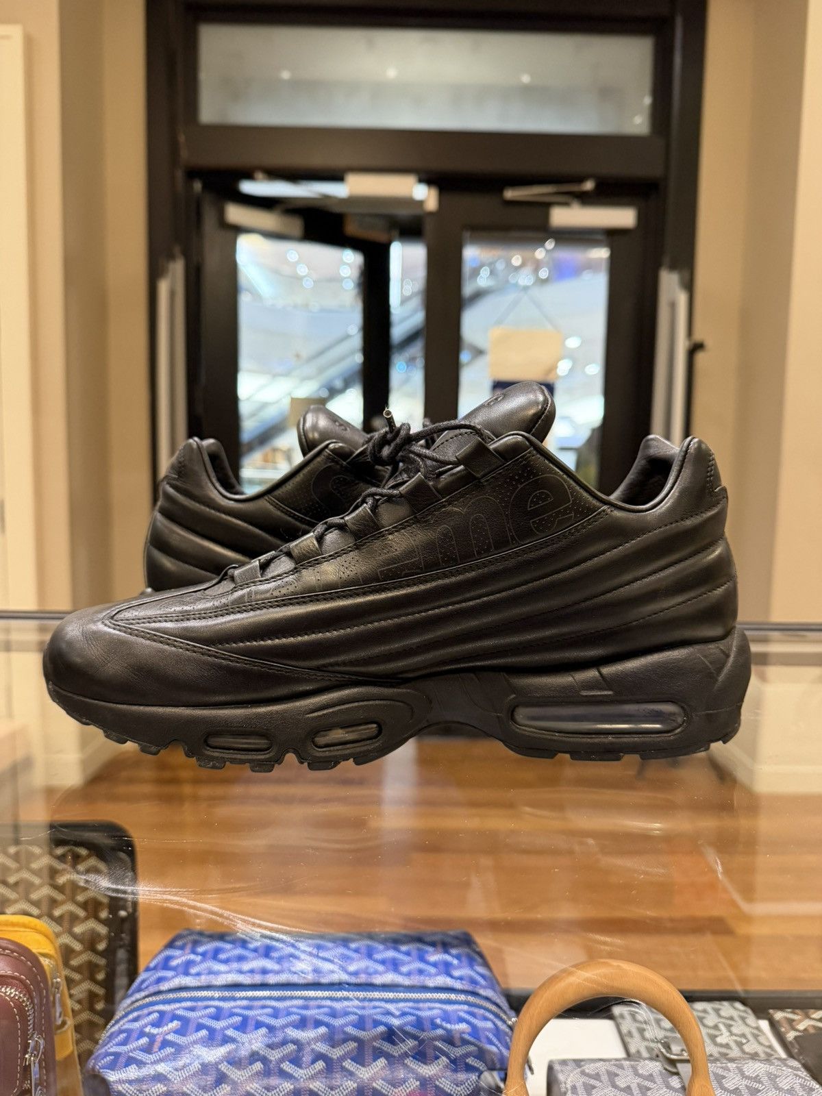 Nike × Supreme Nike Air Max 95 Lux ‘Supreme Triple Black’ Size US 12 / EU 45 - 3 Thumbnail