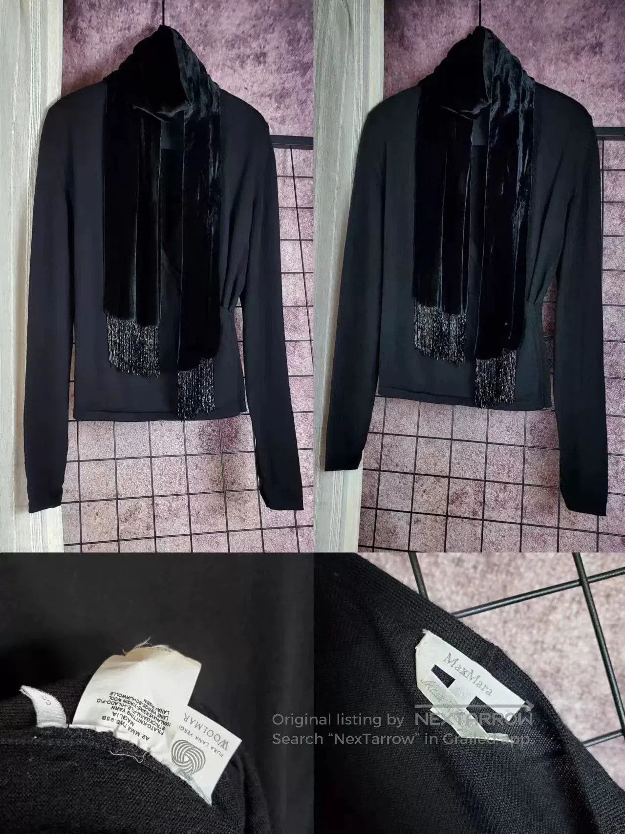 Other maxmara wool knit top set with scarf. Size US S / EU 44-46 / 1 - 2 Thumbnail
