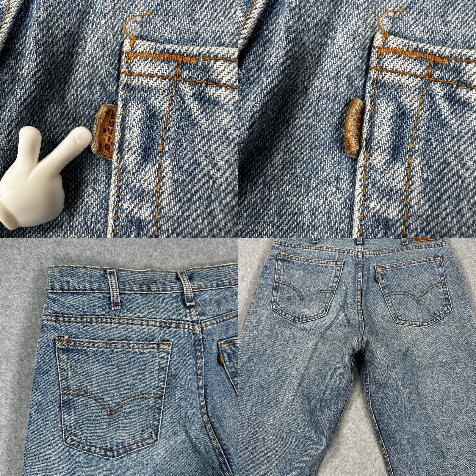 Levi's VINTAGE Levi's 505 Jeans Mens 34x30 Blue Denim Straight Leg Made USA Brown Tab 80s 90s Mens Jeans Size US 34 / EU 50 - 9 Thumbnail