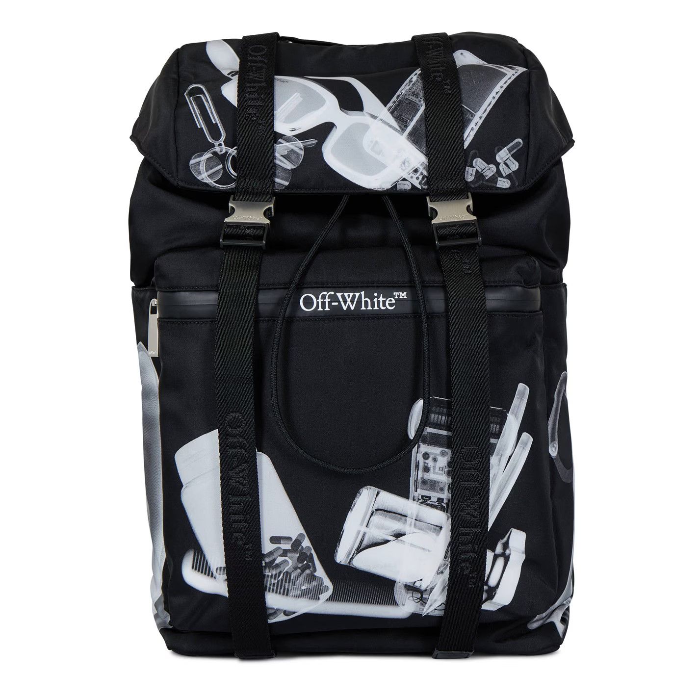Off-White o1g2r1mq0326 Size: OS / Stylish Design Backpack in Black Size ONE SIZE - 1 Thumbnail