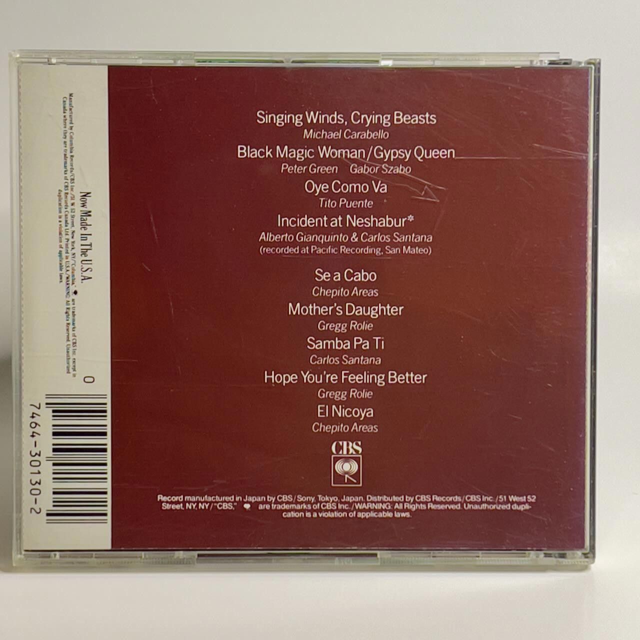 Sony Santana - Abraxas CD Working CIB Size ONE SIZE - 2 Thumbnail