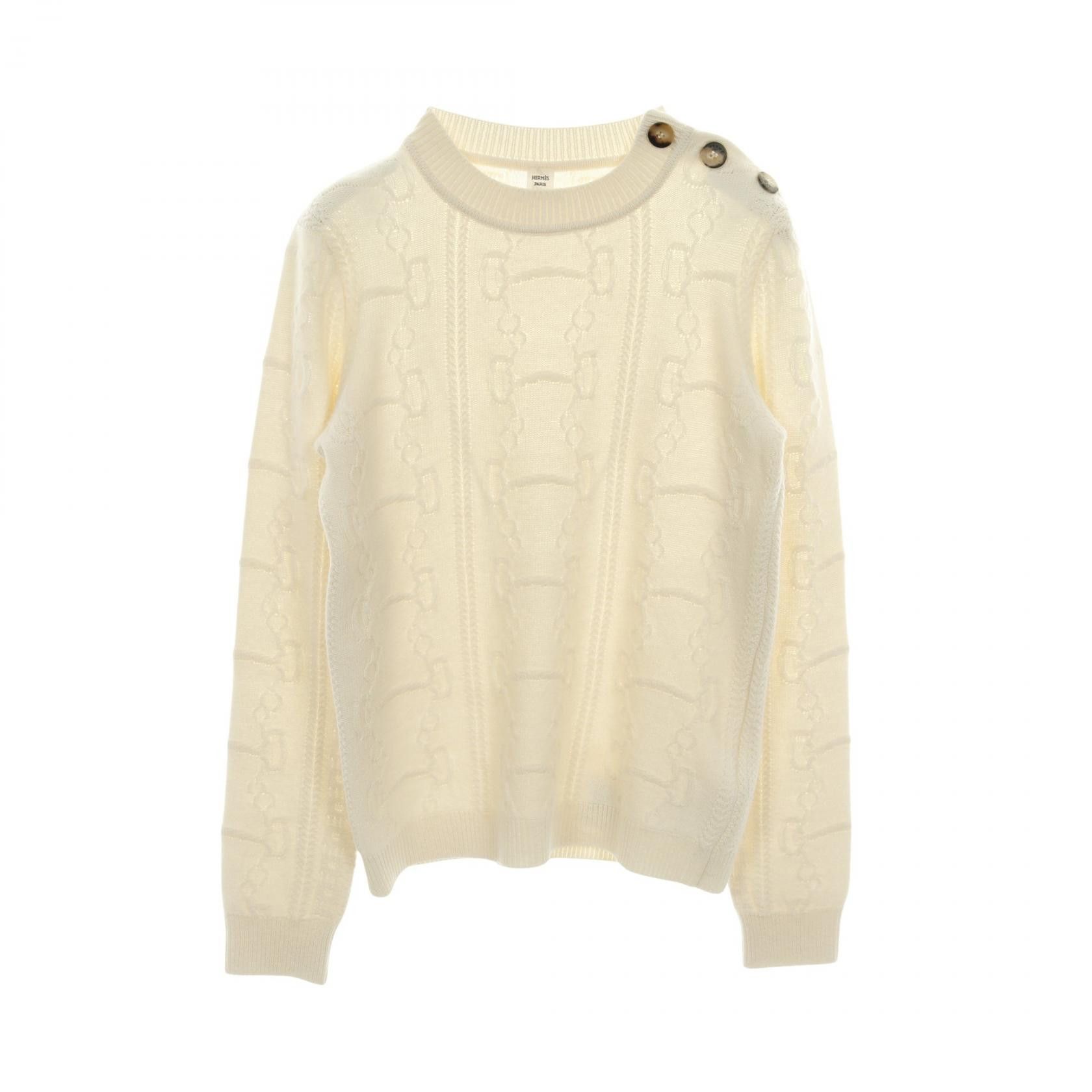 Hermes Hermes Hermes Wool Cashmere Knit Top Textile Tops DUTY FREE for USA Size ONE SIZE - 1 Thumbnail