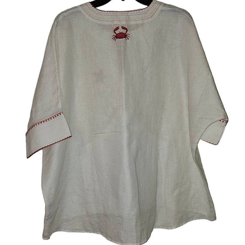 Anthropologie Intropia Needlepoint Embroidered Blouse $260 SIZE 38 MED Size M / US 6-8 / IT 42-44 - 2 Thumbnail