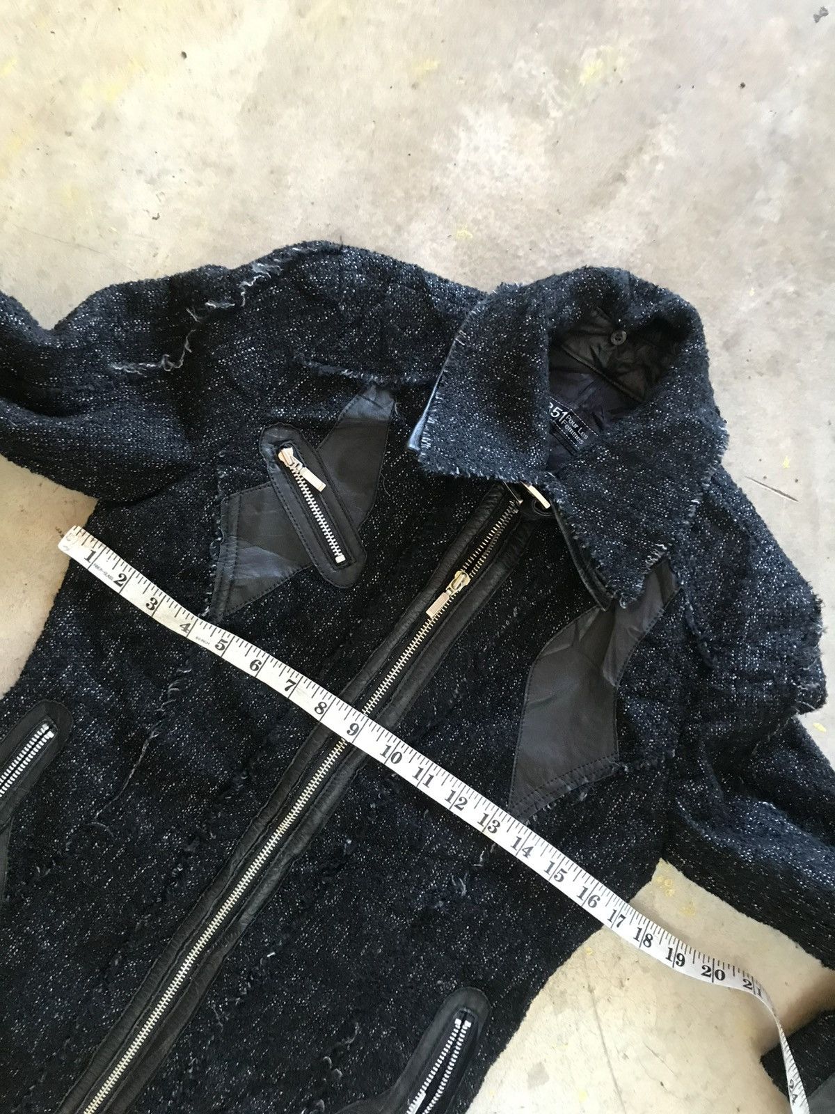 5351 POUR LES FEMMES 00s Patch Work Tweed Jacket Size M / US 6-8 / IT 42-44 - 15 Thumbnail