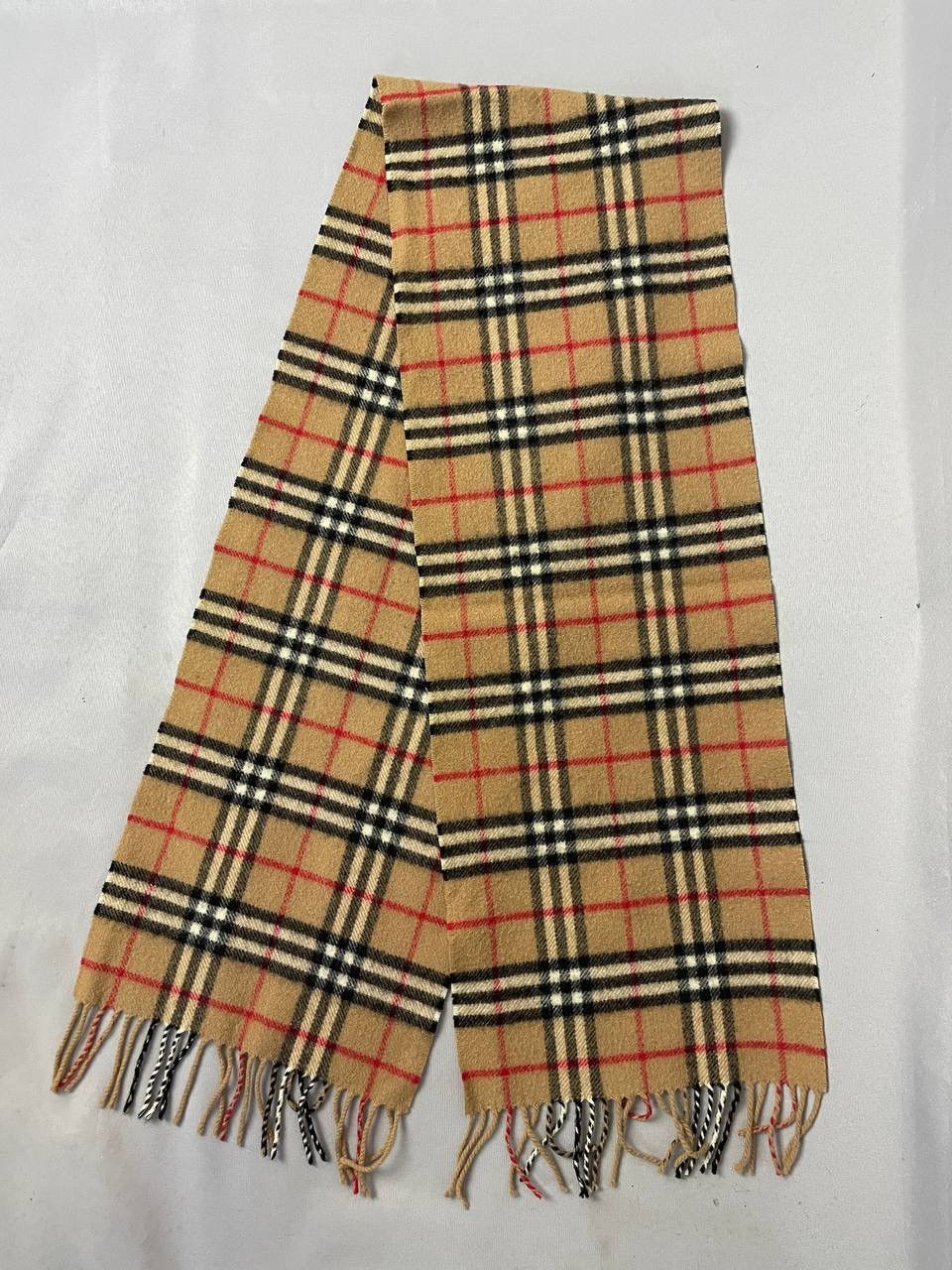 Burberry Burberry Nova Check Scarf Brown Wool Size ONE SIZE - 8 Thumbnail