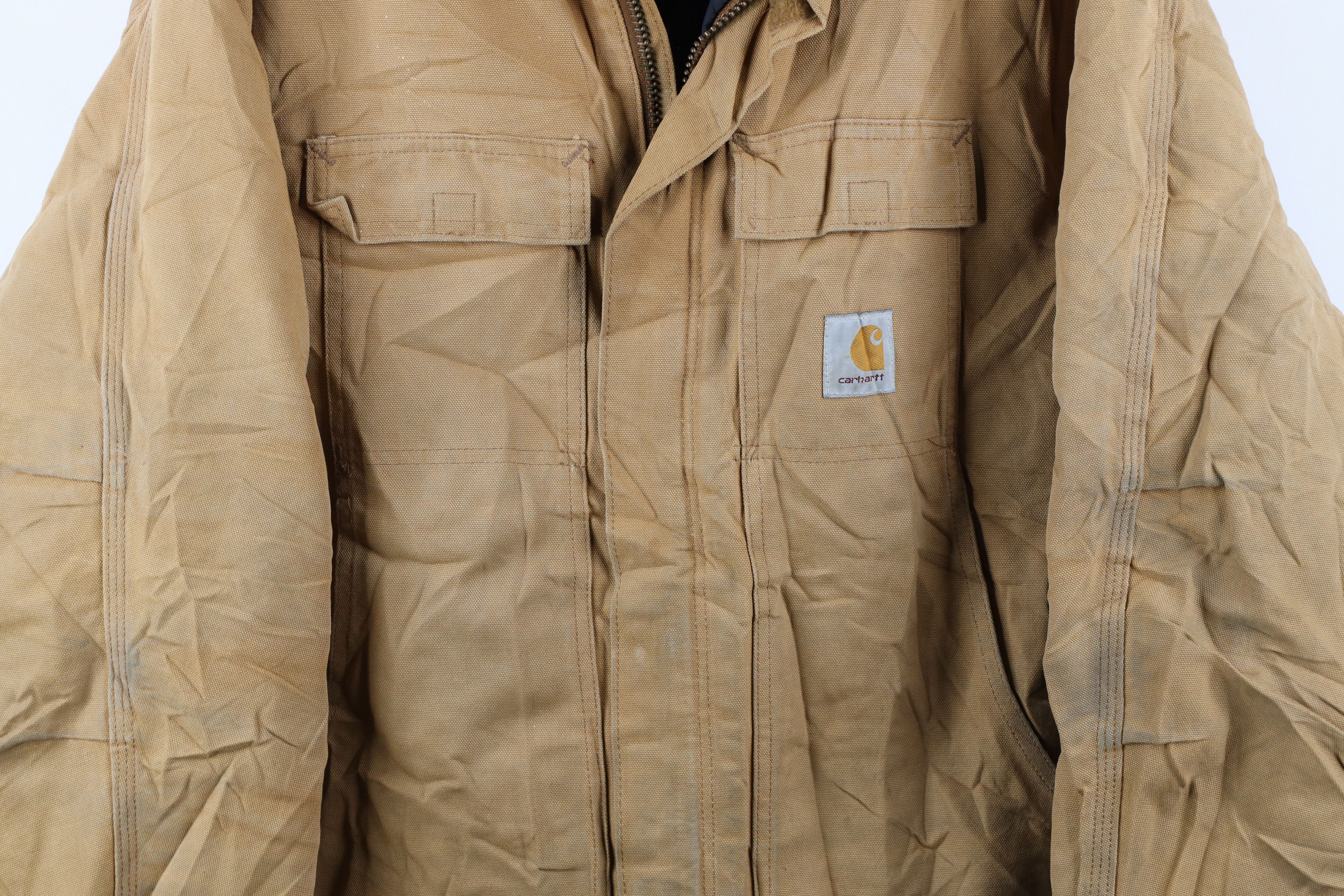 Carhartt Vintage 90s Carhartt Quilted Canvas Chore Barn Jacket Size US XXL / EU 58 / 5 - 3 Thumbnail