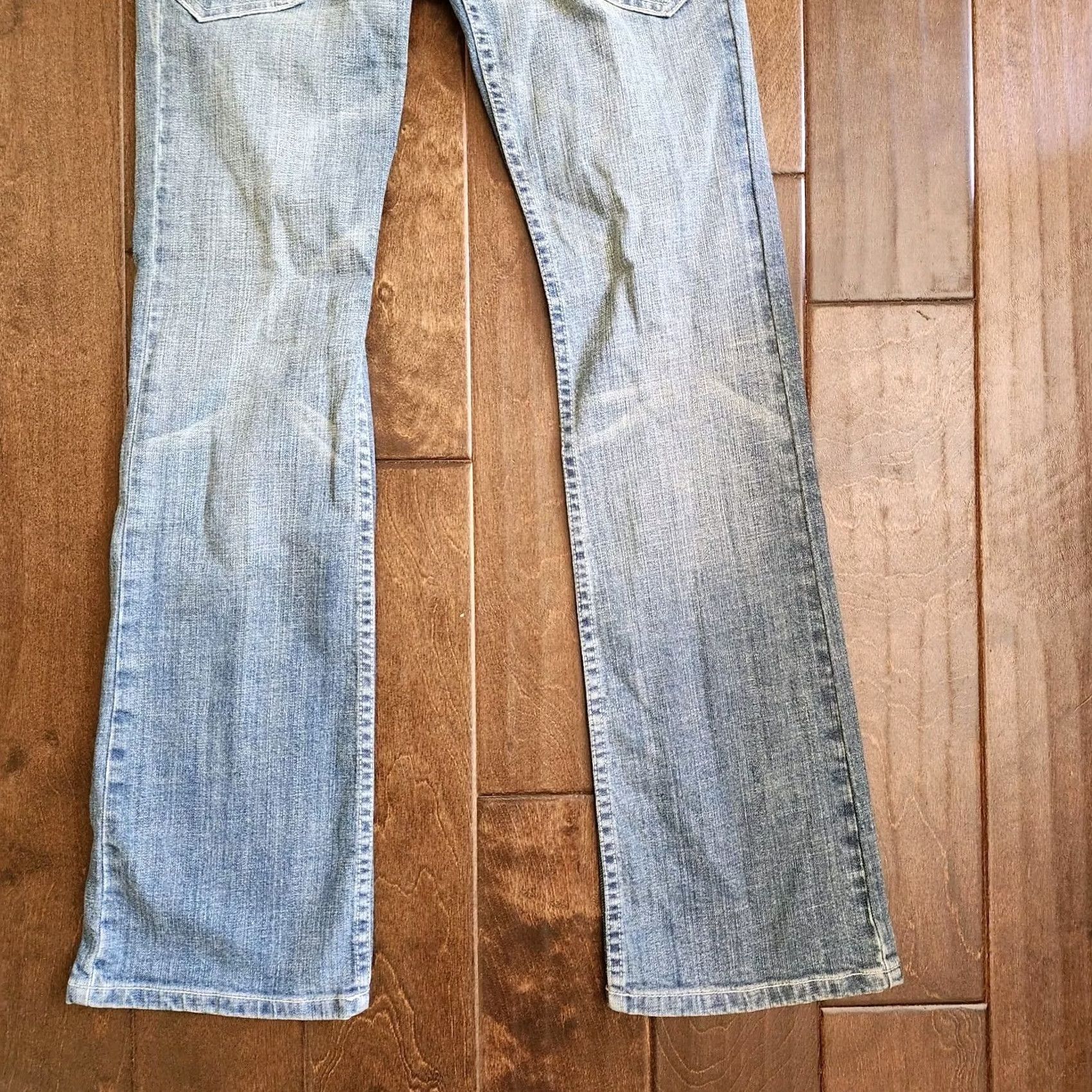 Denime Bu Malibu Denim Straight Jeans Women - Size 1 Regular Blue 29in Inseam Pockets Stretch Cotton Spandex Regular Fit 4 Seasons Size 25" / US 0 / IT 36 - 2 Thumbnail