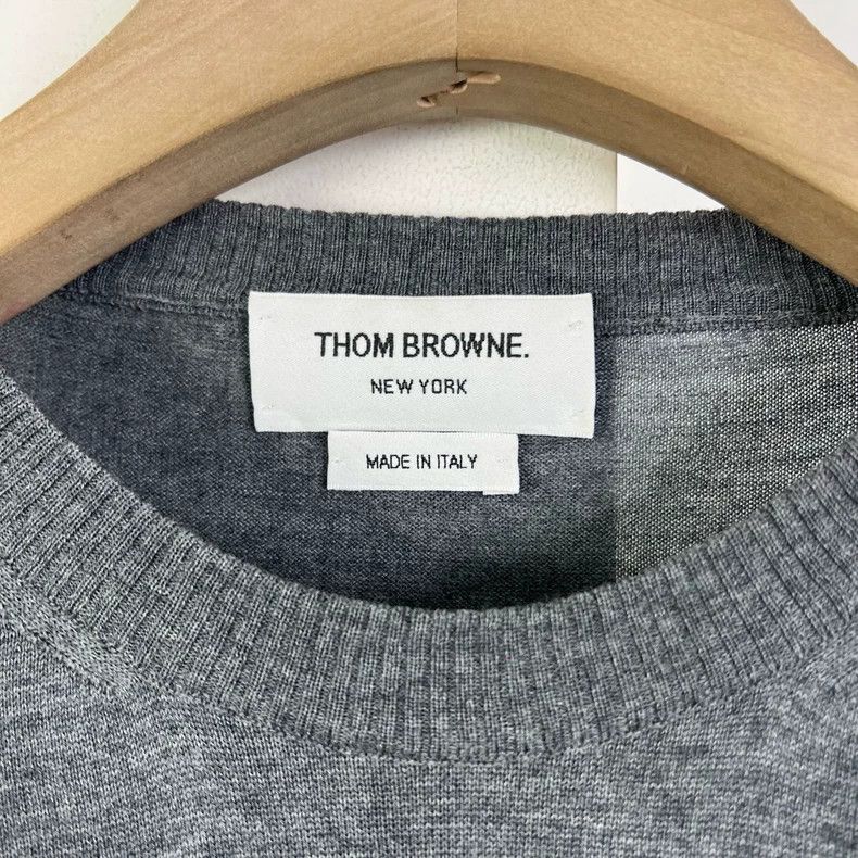 Thom Browne Thom browne Gray wool sweater 2503-Nextarrow Size US S / EU 44-46 / 1 - 3 Thumbnail