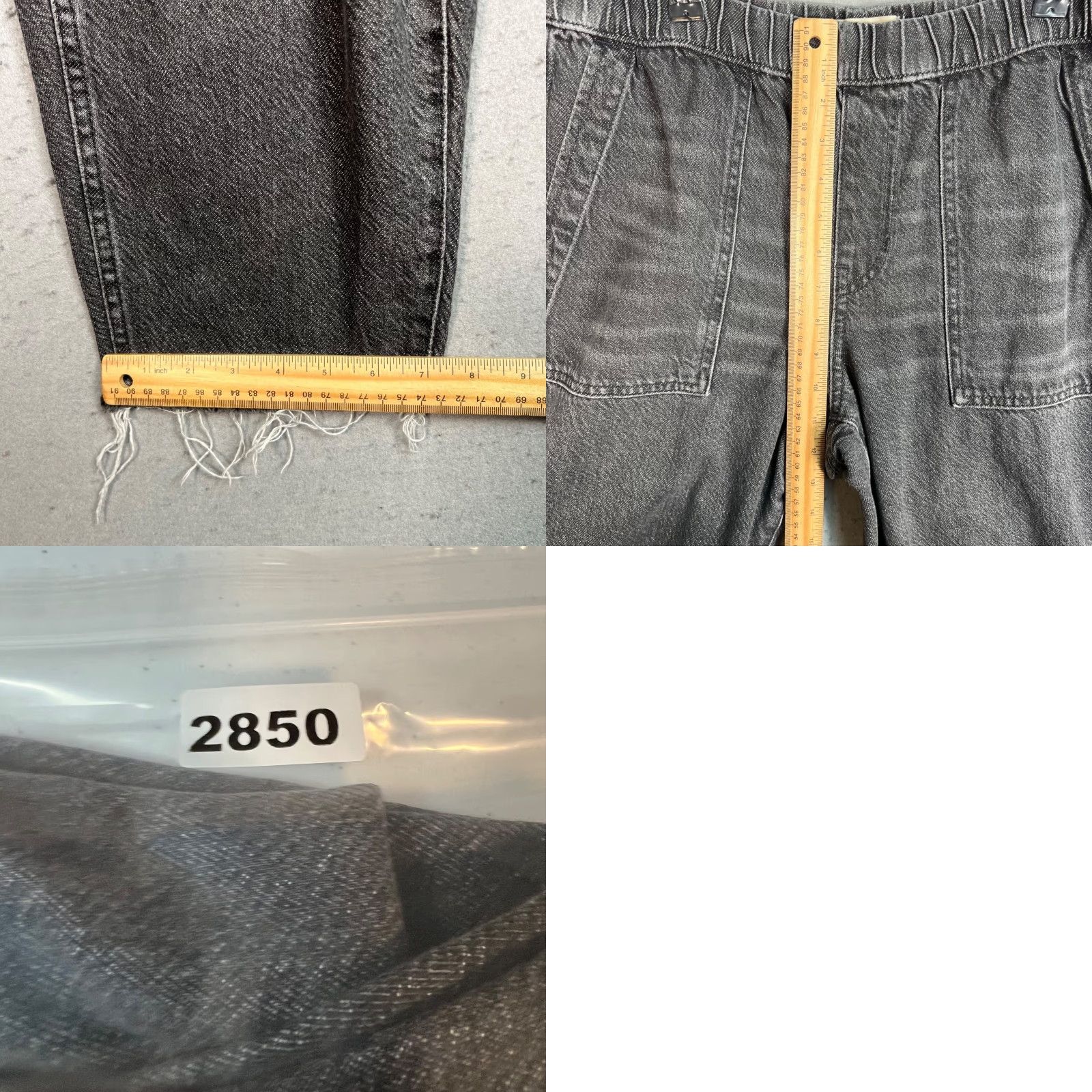 Madewell Madewell Jeans Pants Denim Jogger Elastic Waist Black Hem Frayed High Rise Women Size M Size 32" / US 10 / IT 46 - 8 Thumbnail