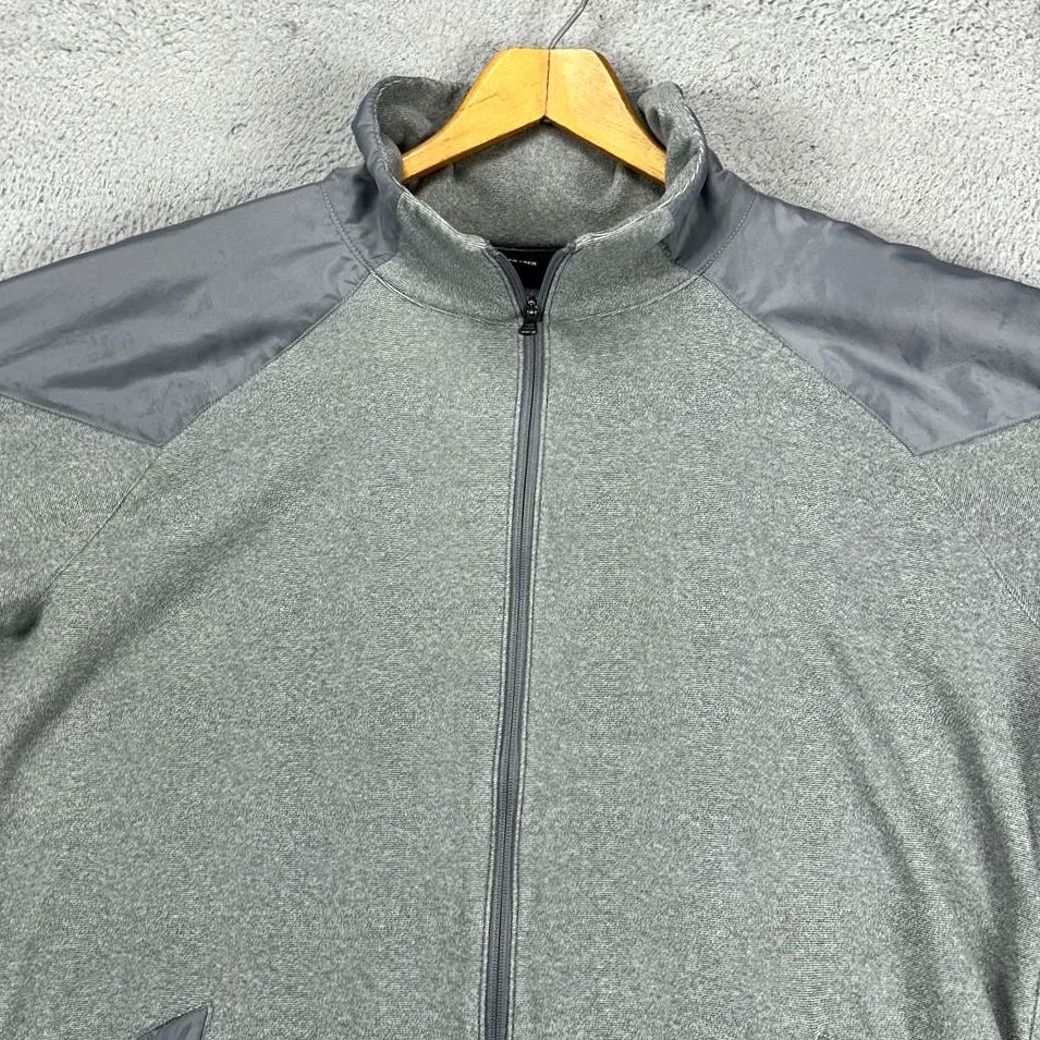 Under Armour Under Armour Jacket Adult 2XL Grey Full Zip Mens Long Sleeve Pockets Running Walking Outdoor Casual Size US XXL / EU 58 / 5 - 2 Thumbnail
