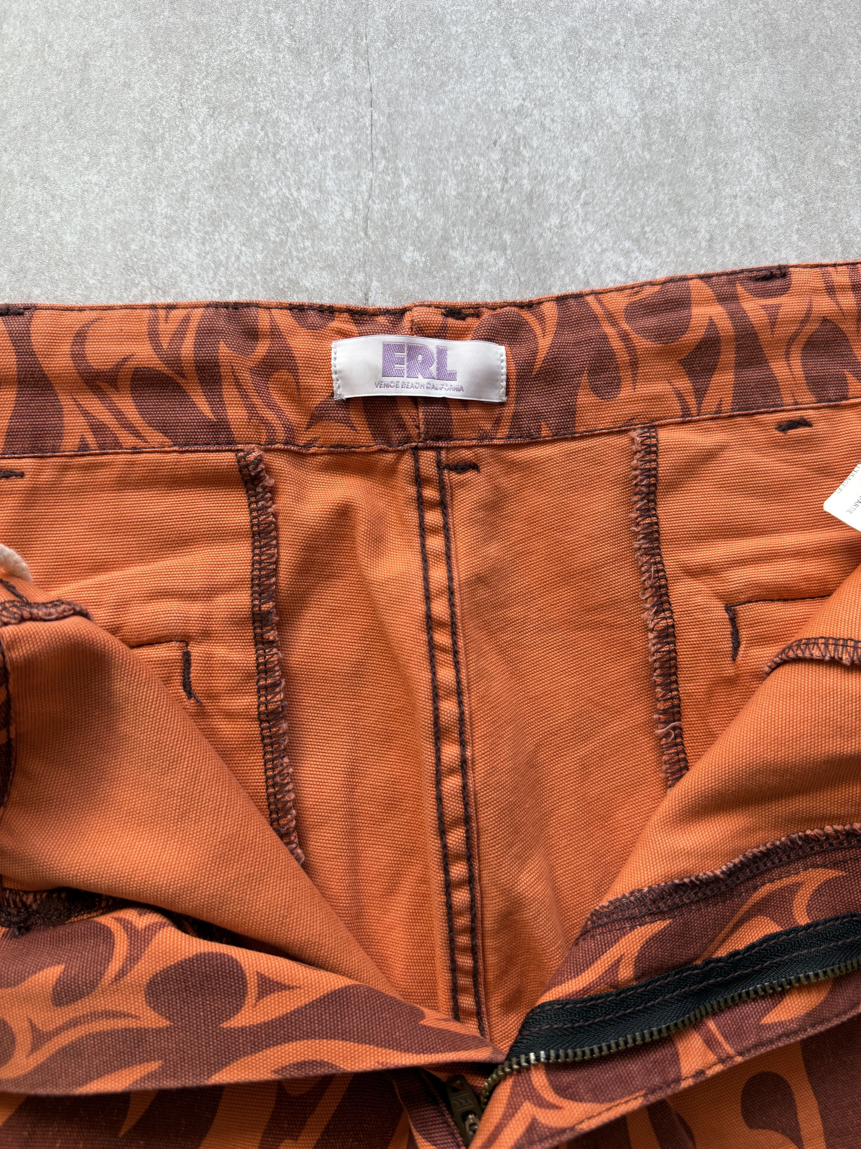 ERL ERL Orange Camo Cargo Size US 34 / EU 50 - 2 Thumbnail