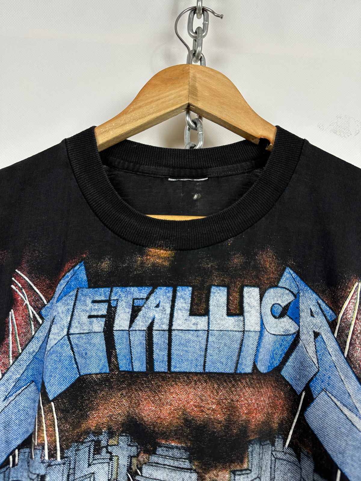 Band Tees 1992 Vintage Metallica All Over Print European Tour T-Shirt Size US M / EU 48-50 / 2 - 7 Thumbnail