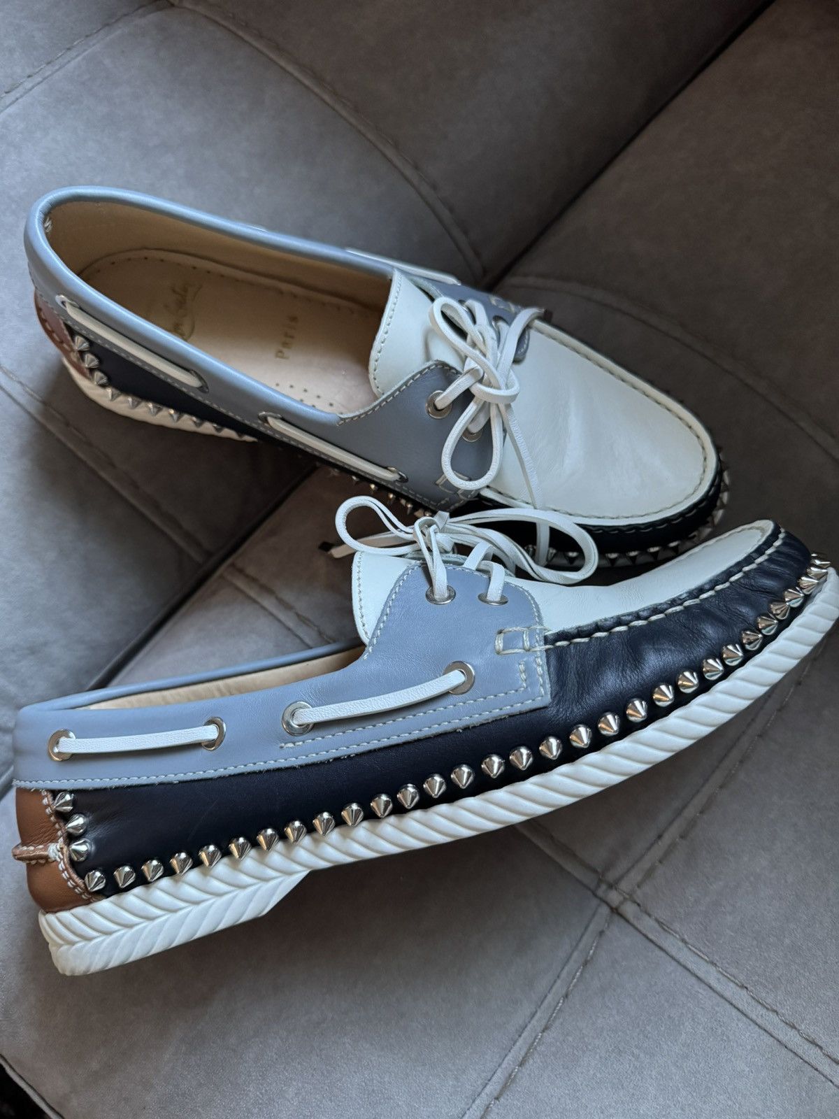 Christian Louboutin Christian Louboutin Steckel Boat Deck Flats sz 41.5 see phot Size US 8.5 / EU 41-42 - 2 Thumbnail