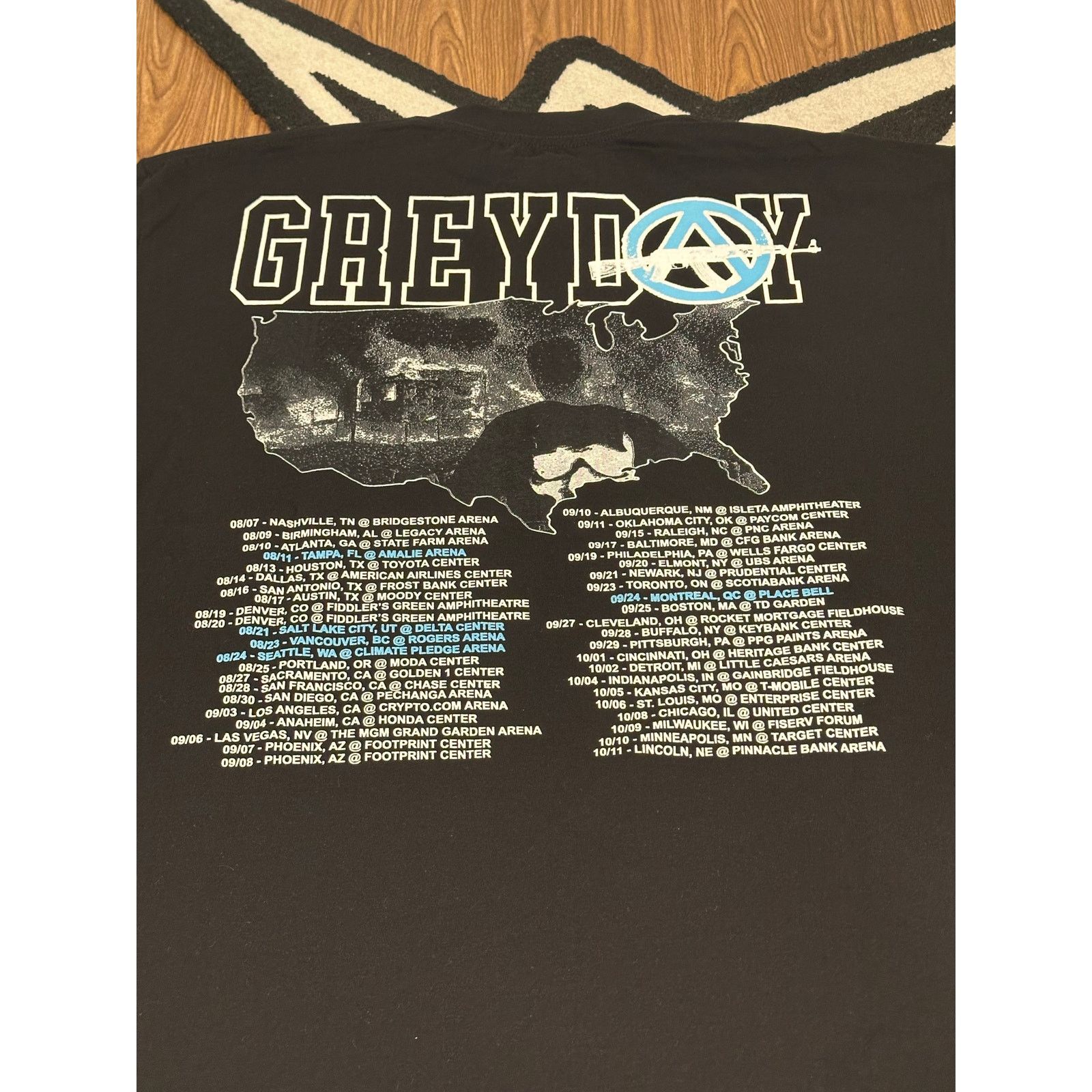 G59 Records GREYDAY 2024 Blue Logo Tour Tee XL Suicideboys – Size XL Size US XL / EU 56 / 4 - 5 Thumbnail