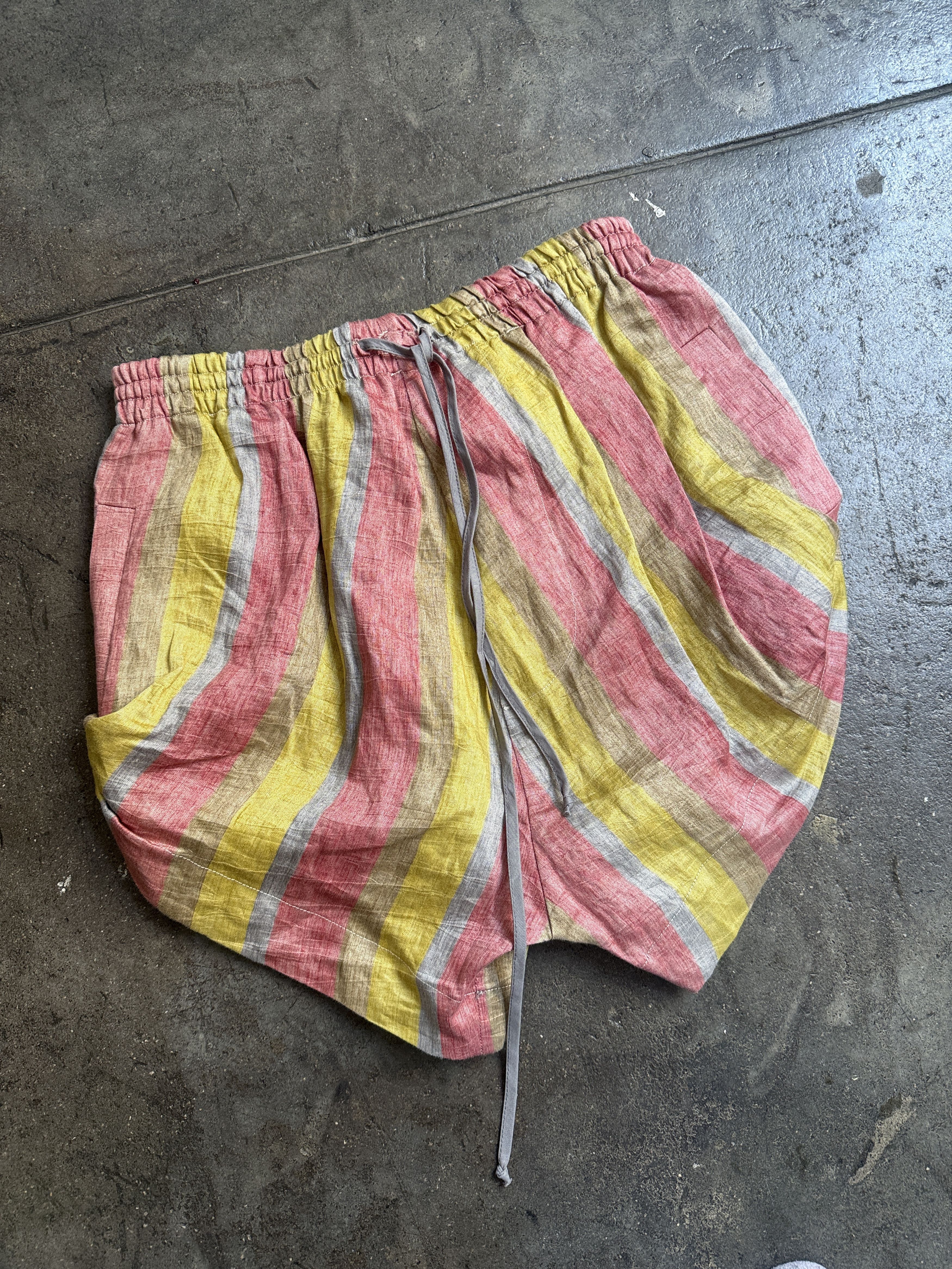 Vivienne Westwood 1/1 2012 Sample Anglomania Linen Sample Combination Shorts Size 28" / US 6 / IT 42 - 4 Thumbnail