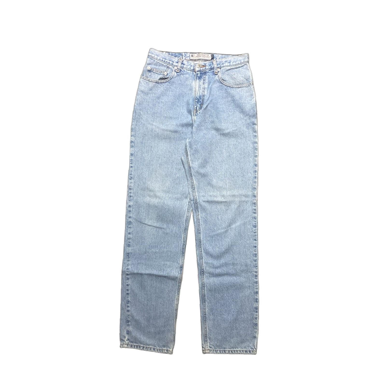 American Eagle Outfitters VINTAGE American Eagle Jeans Blue Denim Light Wash Straight Leg 31x34 Men Baggy Skater Size US 31 - 1 Thumbnail