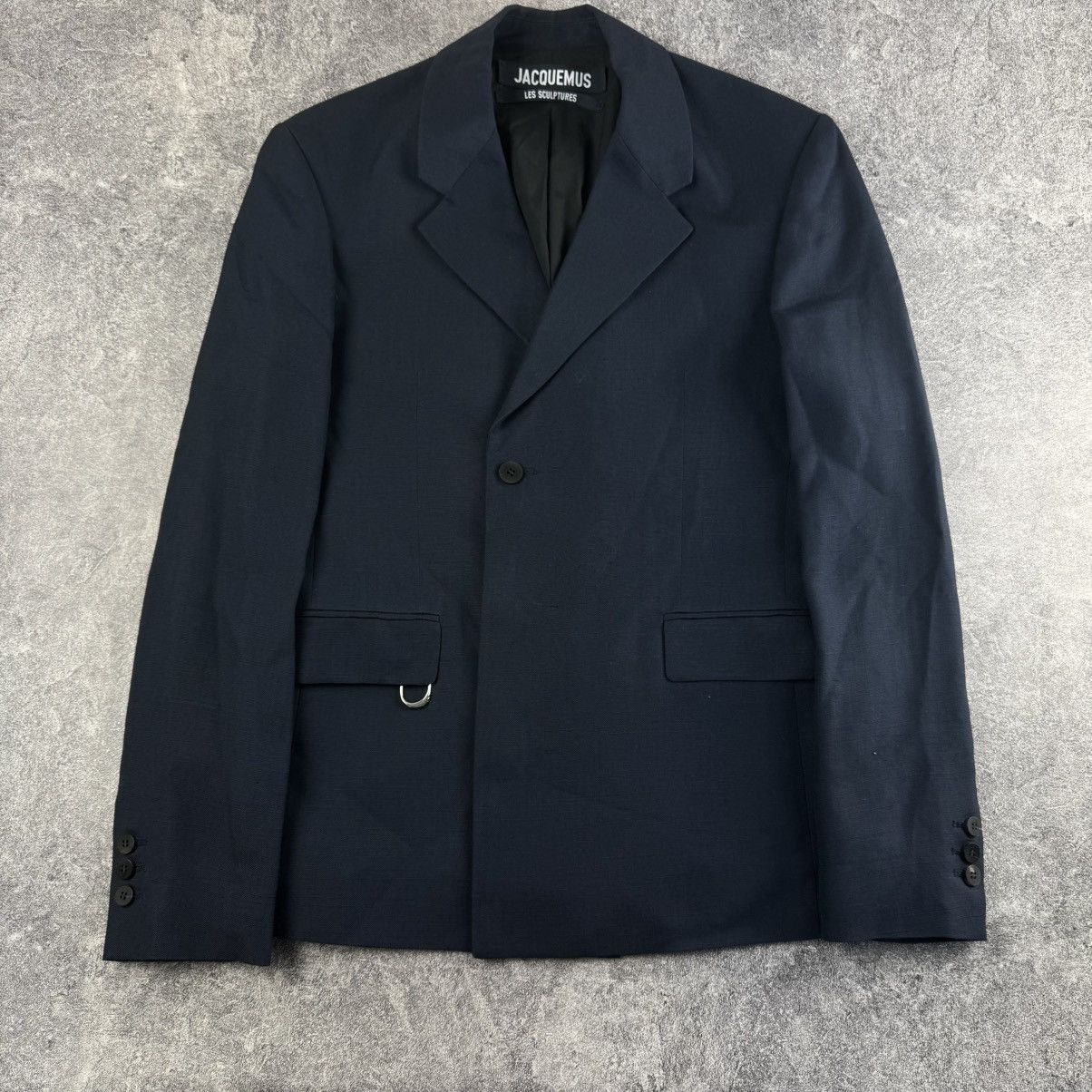 Jacquemus Jacquemus Navy 'La Veste Melo' Jacket Blazer Size US M / EU 48-50 / 2 - 2 Thumbnail