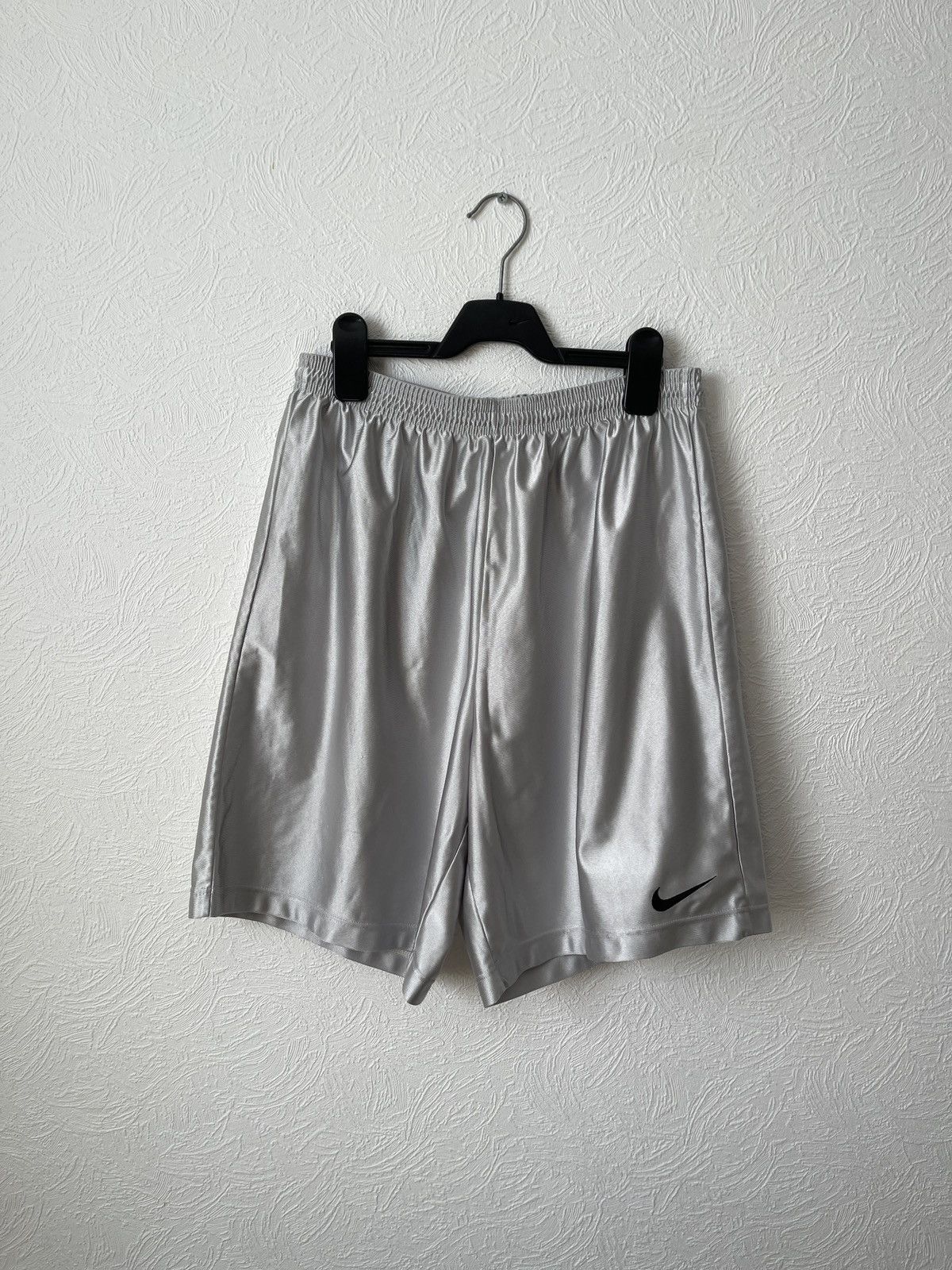 Shiny Silver Nike Basketball Shorts