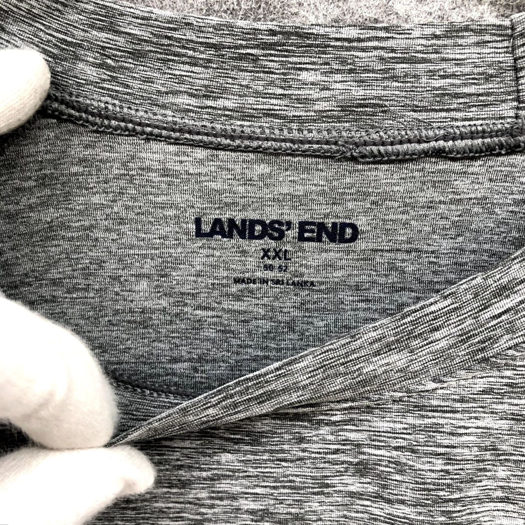 Lands' End Lands' End Active T Shirt Mens XXL Short Sleeve Heather Gray Crewneck Quick Dry Size US XXL / EU 58 / 5 - 5 Thumbnail