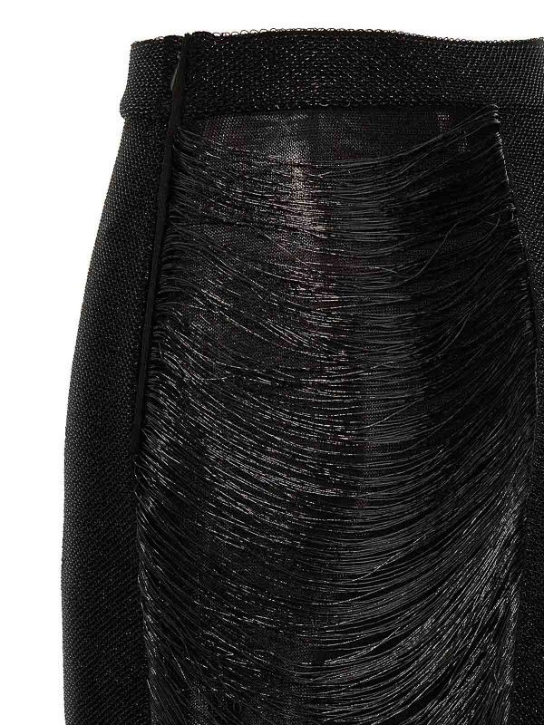 Alexander McQueen o1srvl11e0326 Armour Stitck Skirt in Black Size 27" / US 4 / IT 40 - 3 Thumbnail