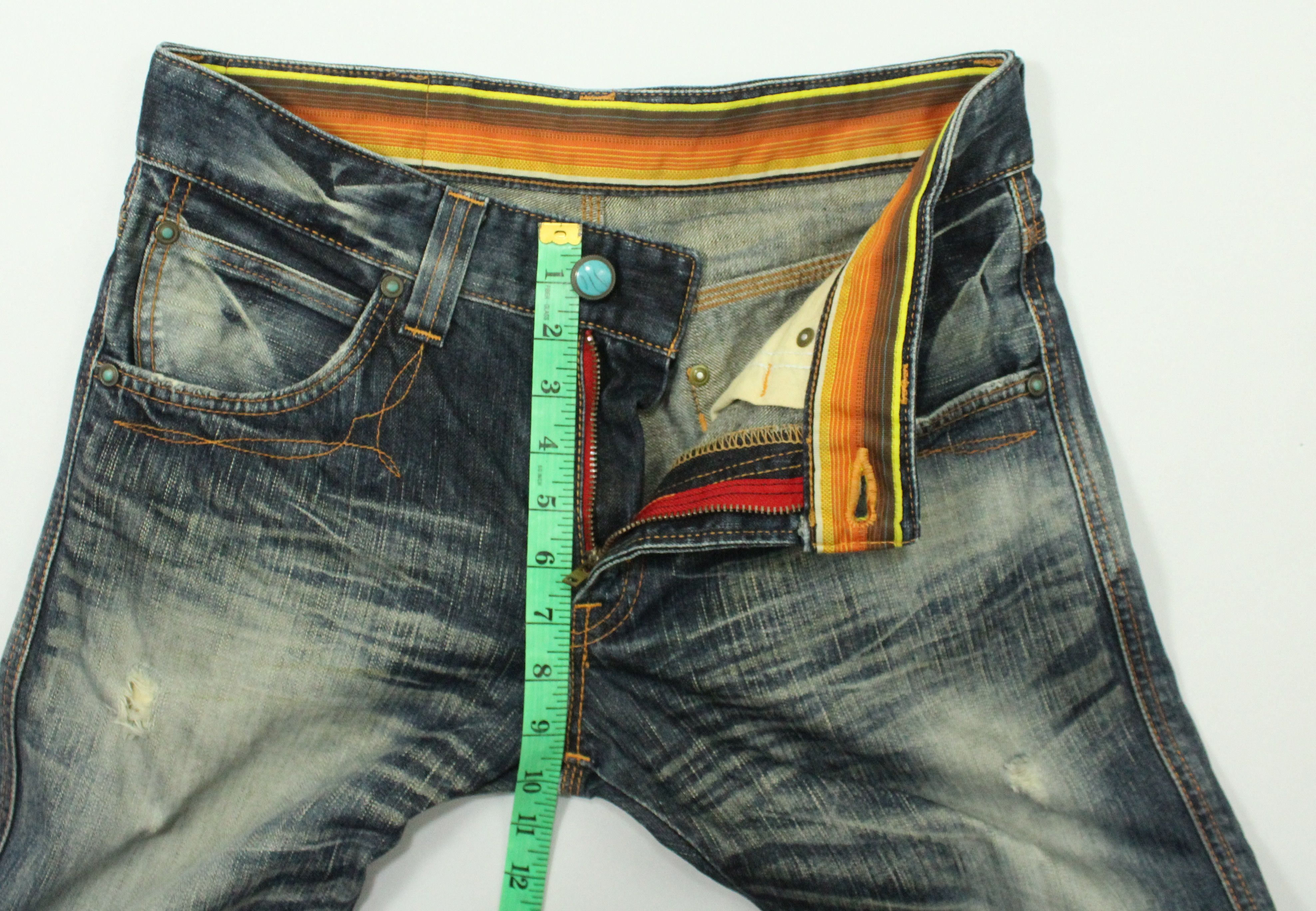 Edwin Flared Distressed EDWIN Denim Cowboy Bootcut Size US 30 / EU 46 - 20 Thumbnail