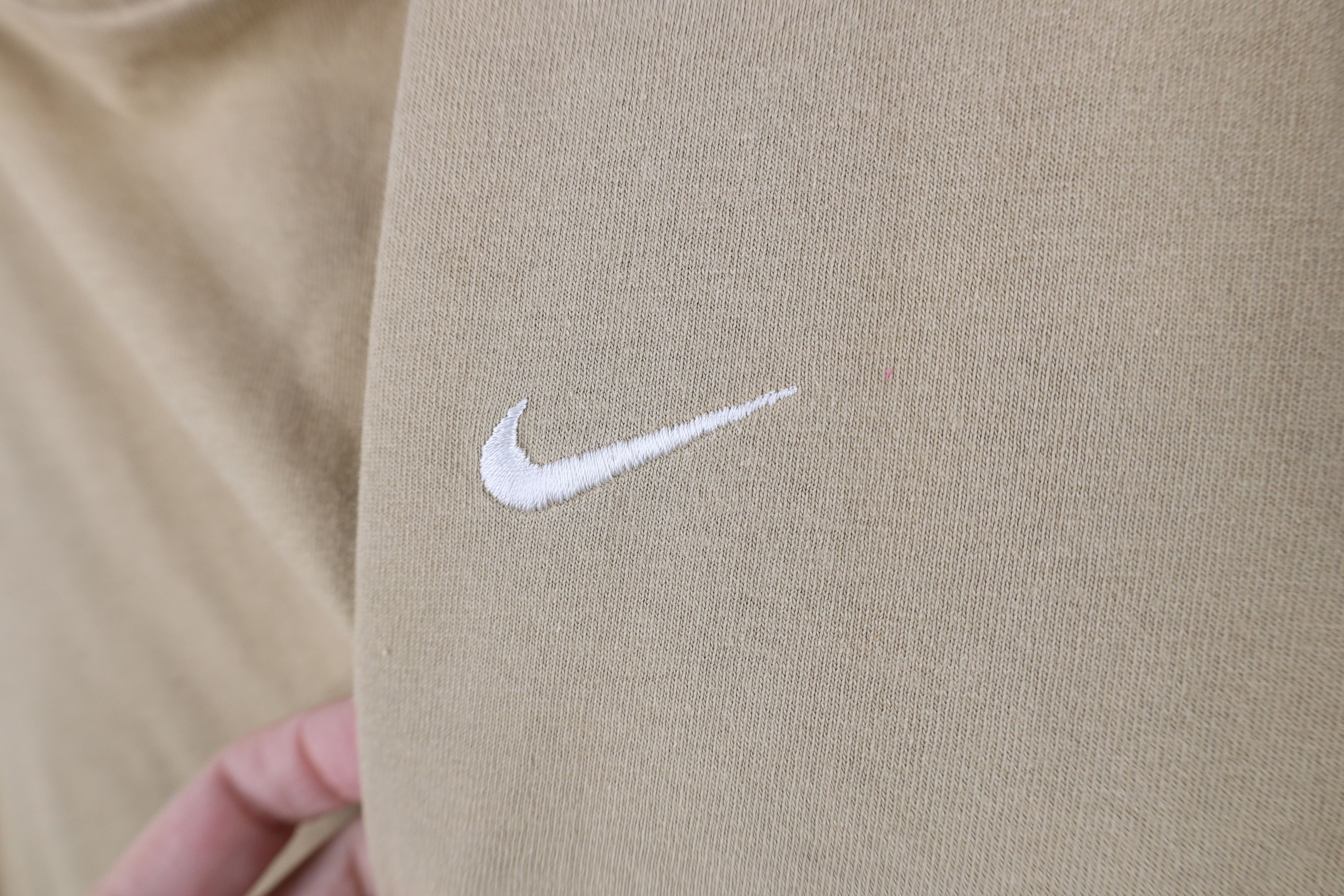 Nike Vintage Y2K Nike Travis Scott Mini Swoosh T-Shirt Sand Brown Size US XXL / EU 58 / 5 - 4 Thumbnail
