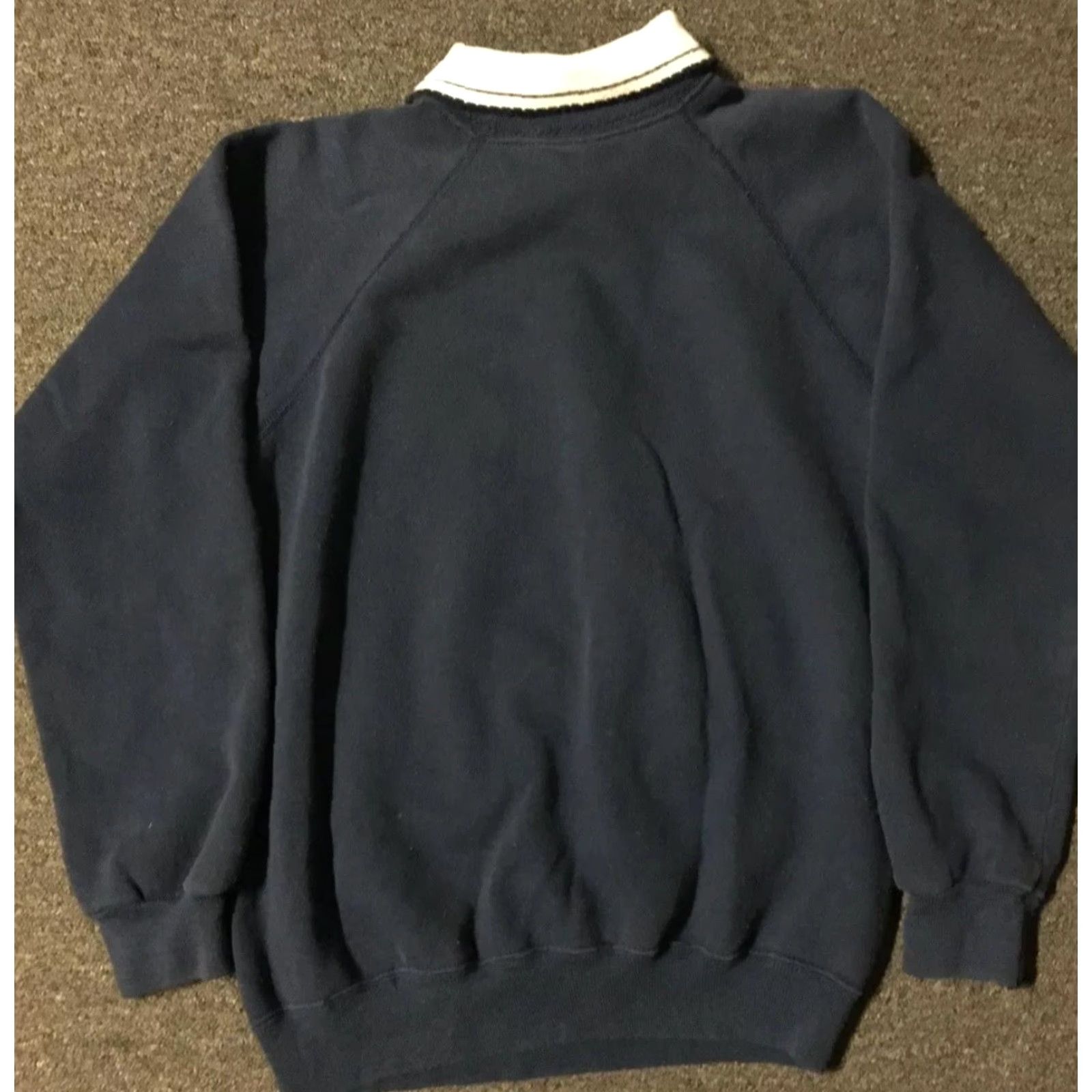 Vintage VINTAGE 80s Leaves Puff Print Collared Sweatshirt M Hanes USA 90s Wildlife Vaporwave Morning Sun Blue Mens Sweatshirt Crew Long Sleeve Size US M / EU 48-50 / 2 - 7 Thumbnail