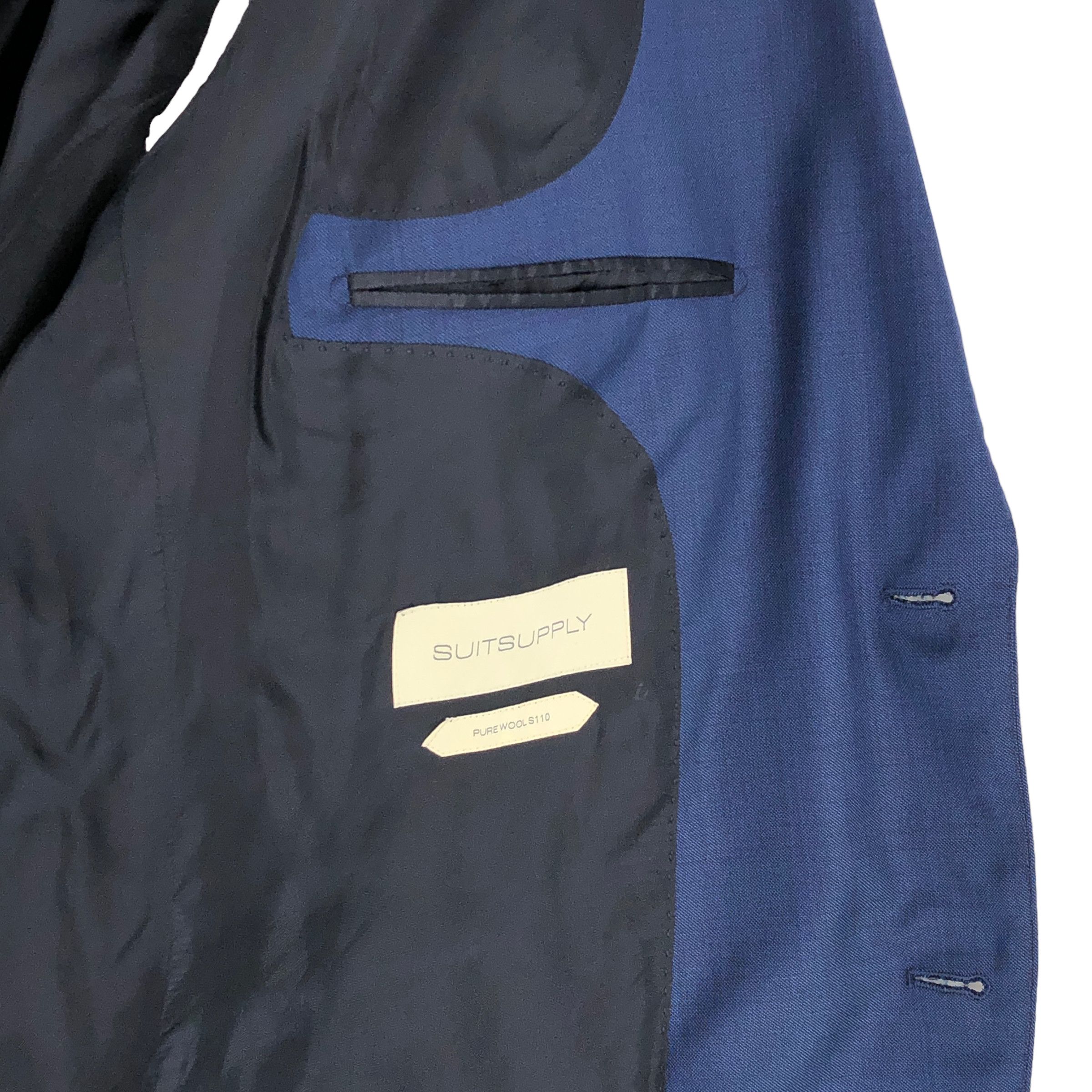 Suitsupply Lazio Pure Wool Blazer Size 4XL (EU:30; UK:50; US:50S) Size 50S - 7 Thumbnail