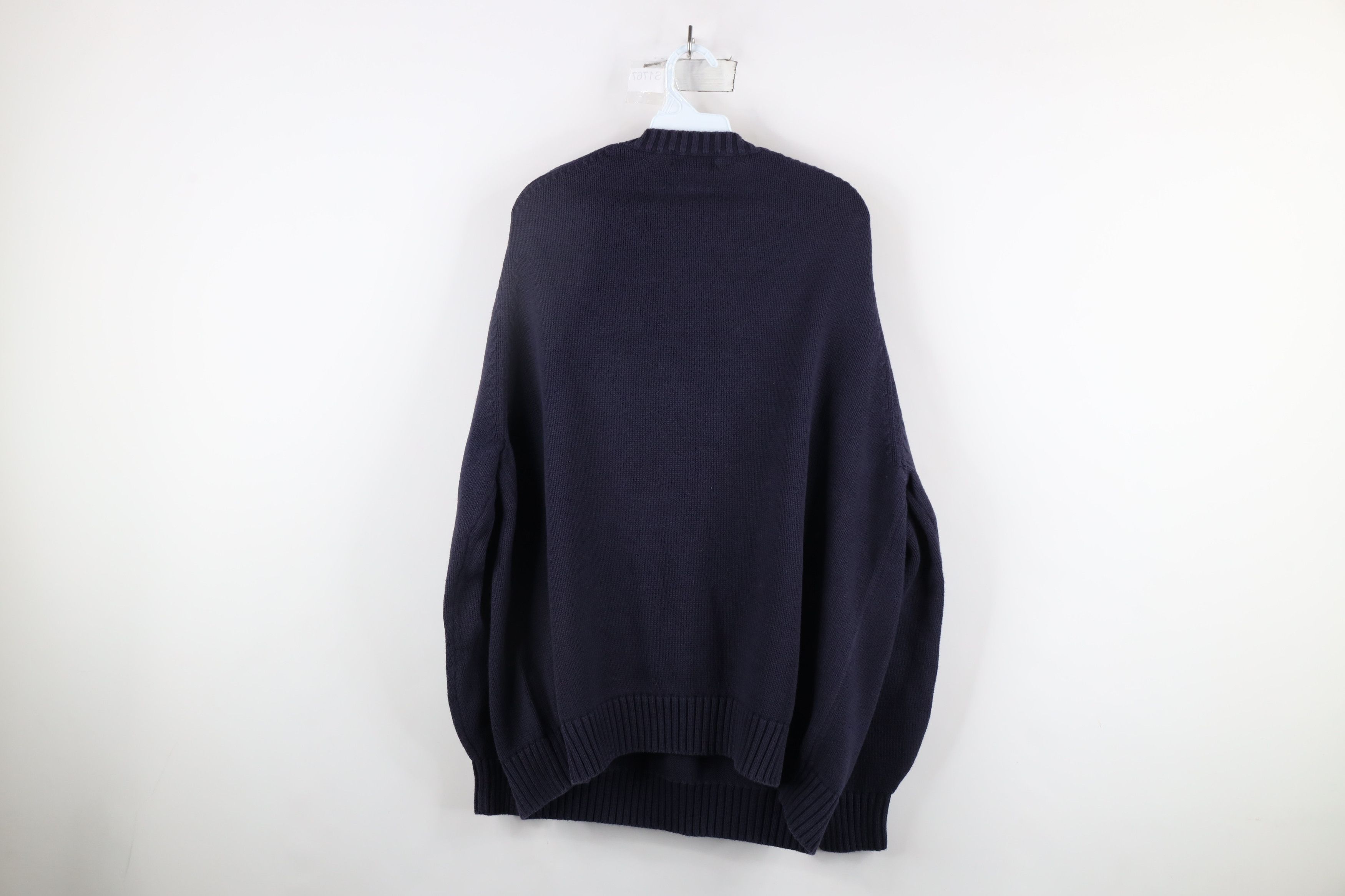 Lands' End × Vintage Vintage 90s Lands End University of Michigan Knit Sweater Size US XXL / EU 58 / 5 - 7 Thumbnail