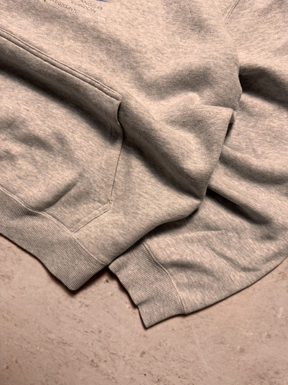 Stussy × Vintage STUSSY CENTER LOGO OVERSIZE BOXY HOODIE Size US L / EU 52-54 / 3 - 3 Thumbnail